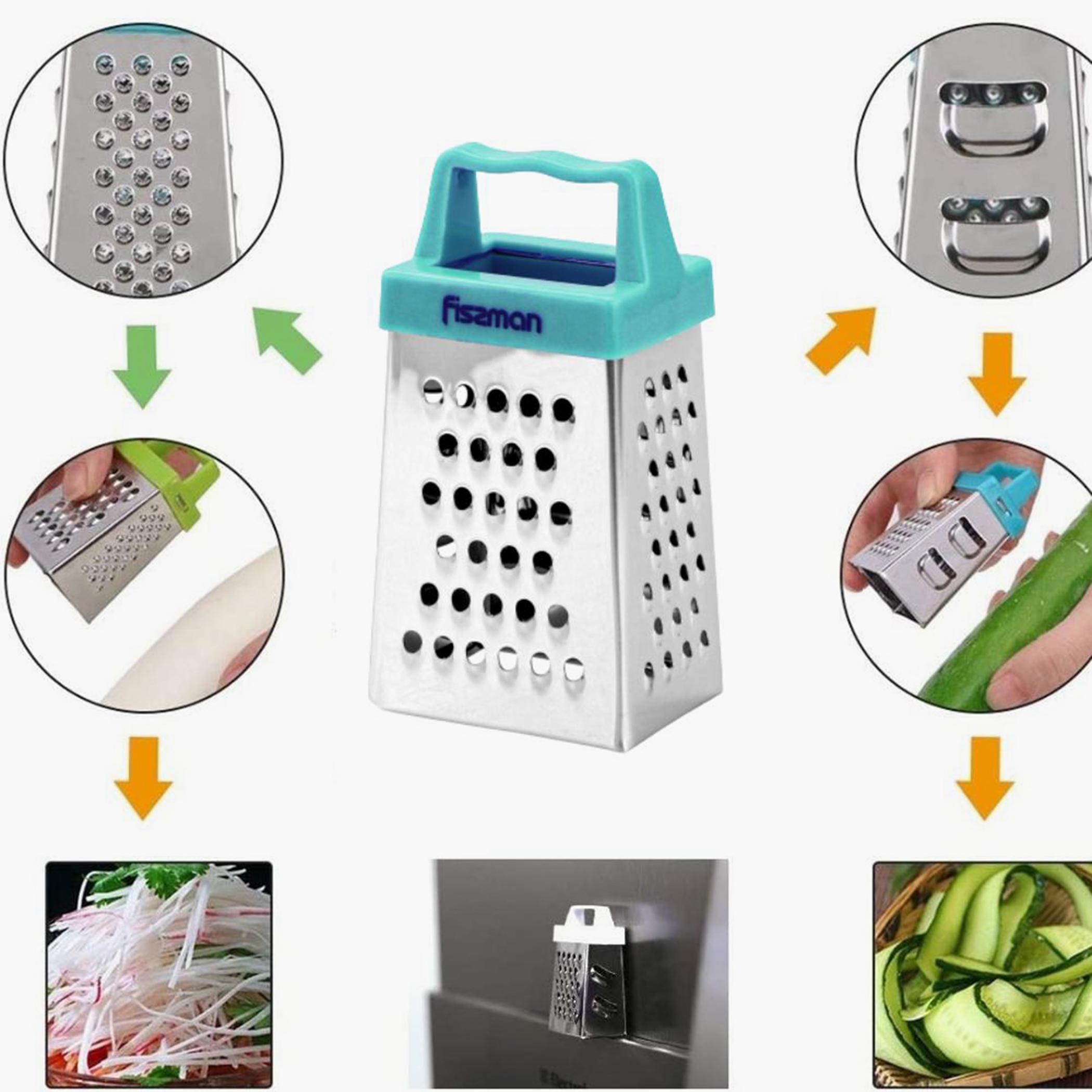 Multifunctional 3-Sided Handheld Stainless Steel Grater-household-kitchen-kitchentoolsandutensils-foodpreparationtools-image-2