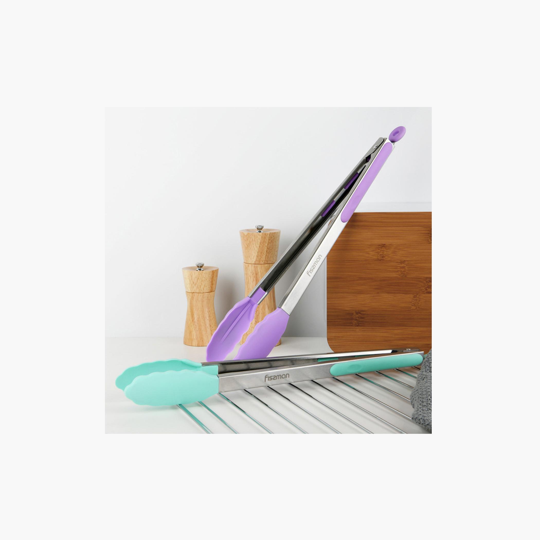 Stainless Steel Cooking Tongs - 36 cms-household-kitchen-kitchentoolsandutensils-foodpreparationtools-image-2