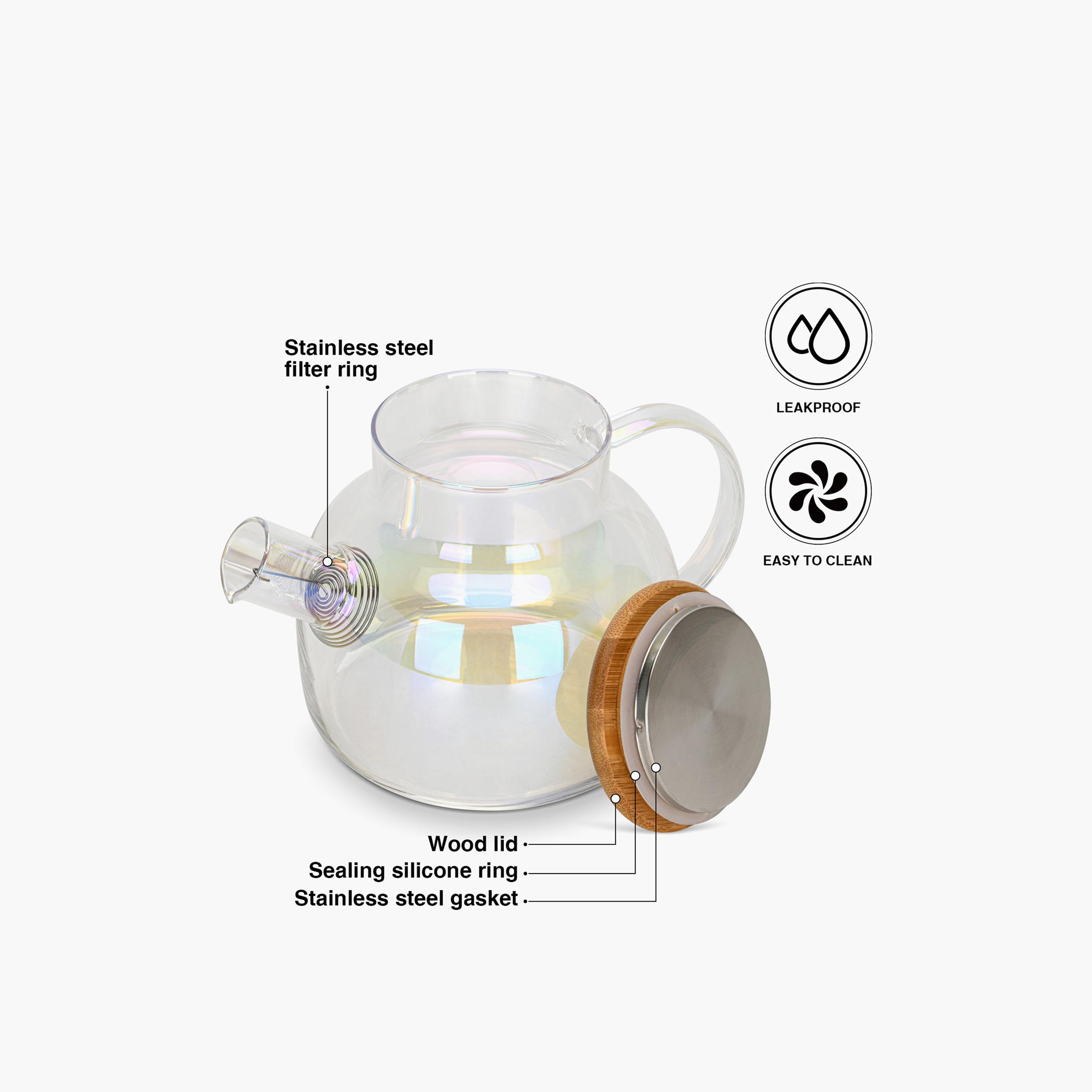 إبريق شاي زجاجي مع مصفاة فولاذية من فيسمان - 1 لتر-household-dining-teaandcoffee-vacuumflaskscoffeeandteapots-image-6