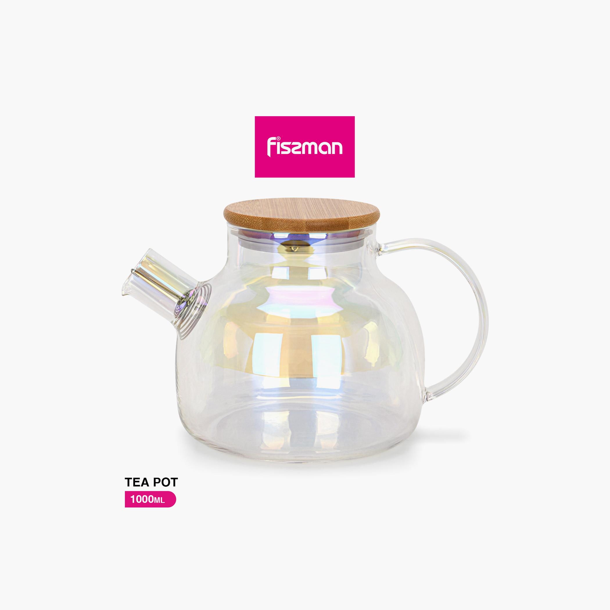إبريق شاي زجاجي مع مصفاة فولاذية من فيسمان - 1 لتر-household-dining-teaandcoffee-vacuumflaskscoffeeandteapots-image-7