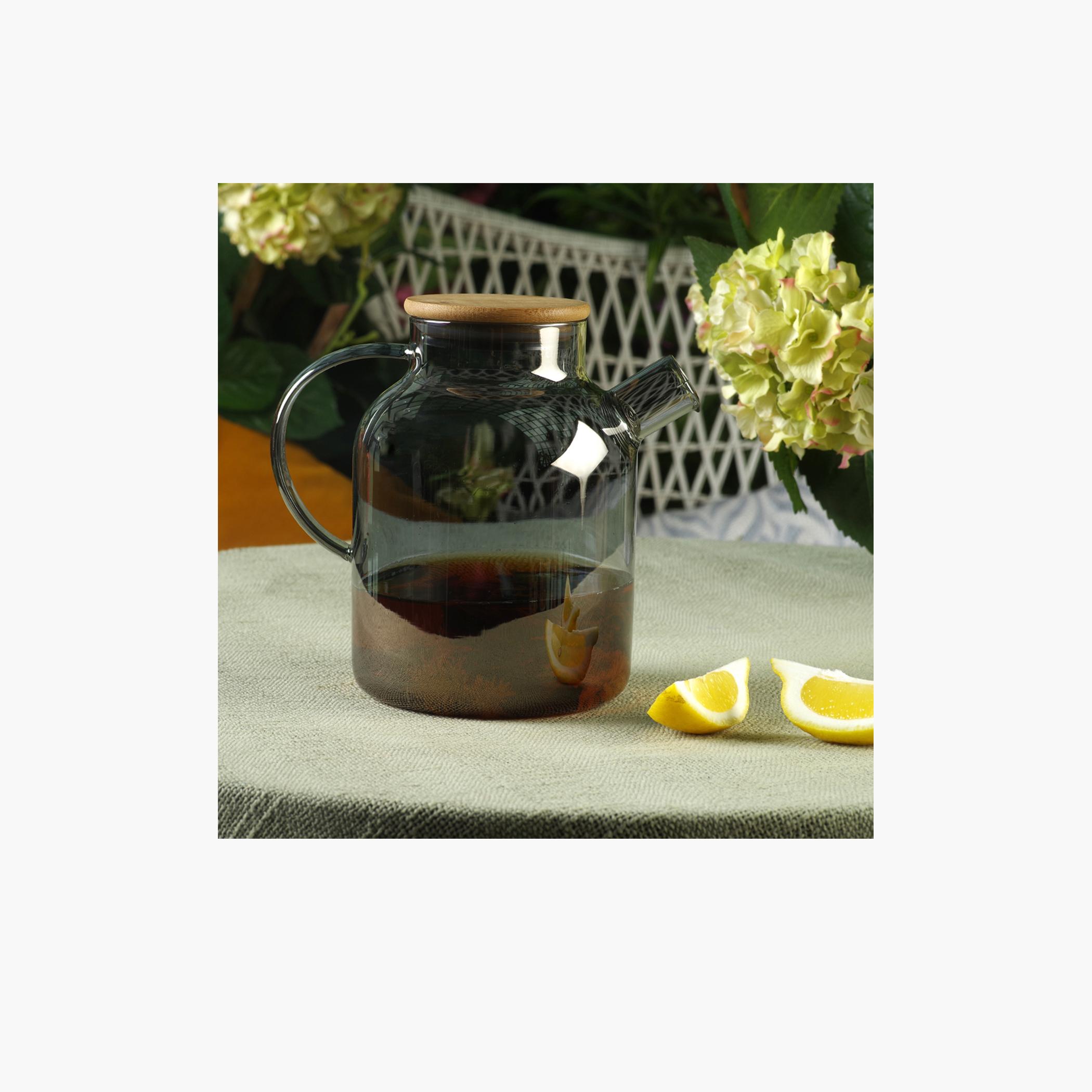 Heat Resistant Glass Tea Pot with Steel Infuser - 1.8 L-household-dining-teaandcoffee-vacuumflaskscoffeeandteapots-image-4