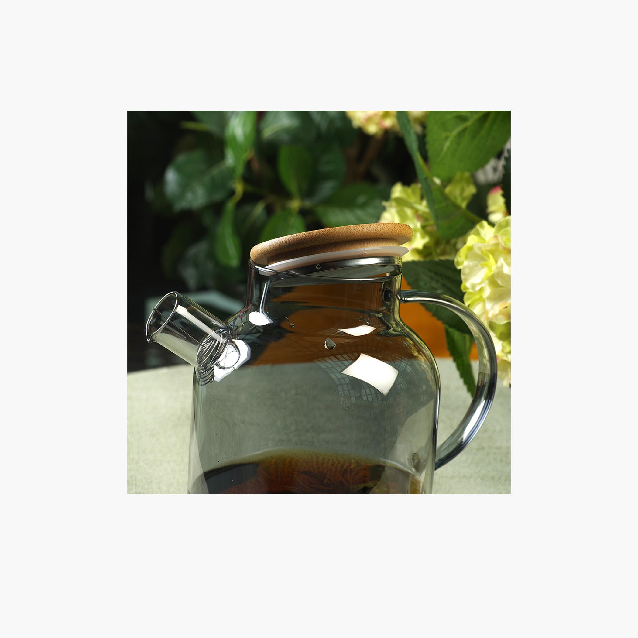 Heat Resistant Glass Tea Pot with Steel Infuser - 1.8 L-household-dining-teaandcoffee-vacuumflaskscoffeeandteapots-image-7