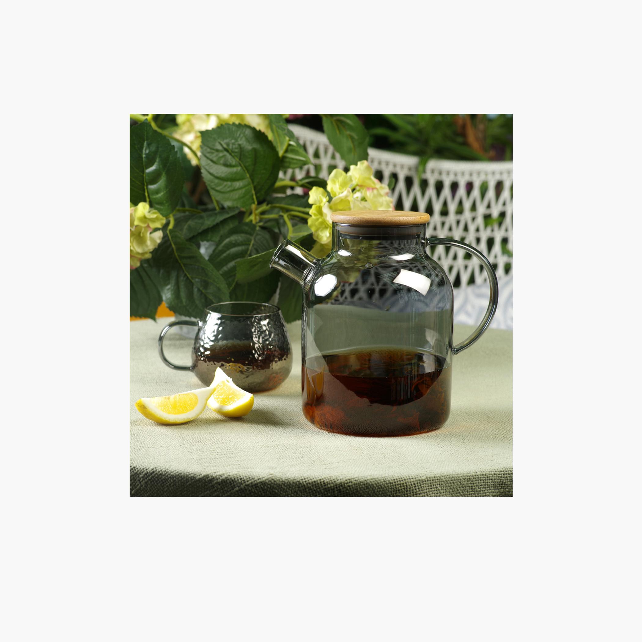 Heat Resistant Glass Tea Pot with Steel Infuser - 1.8 L-household-dining-teaandcoffee-vacuumflaskscoffeeandteapots-image-8