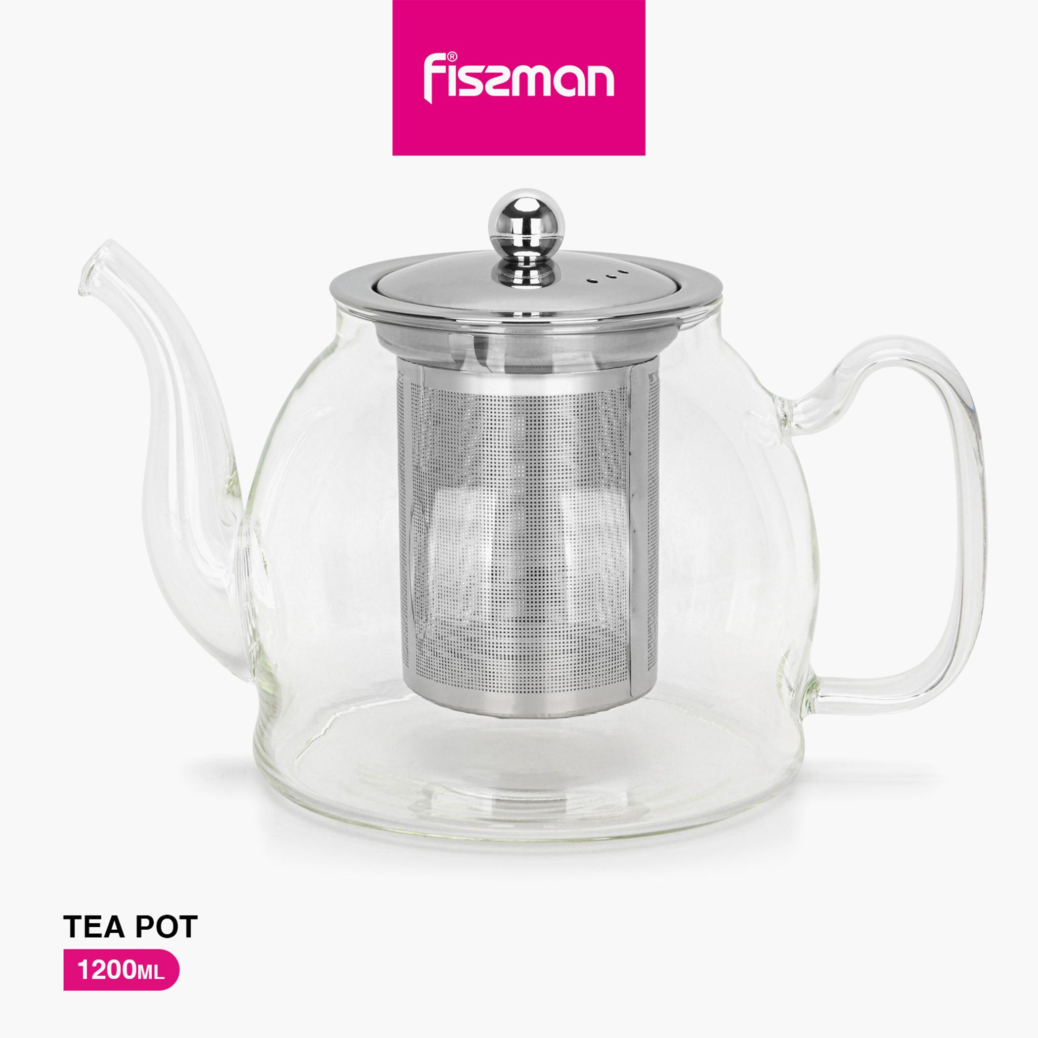 إبريق شاي بوروسيليكات مع فلتر ستانلس ستيل من فيسمان- 1 لتر-household-dining-teaandcoffee-vacuumflaskscoffeeandteapots-image-2