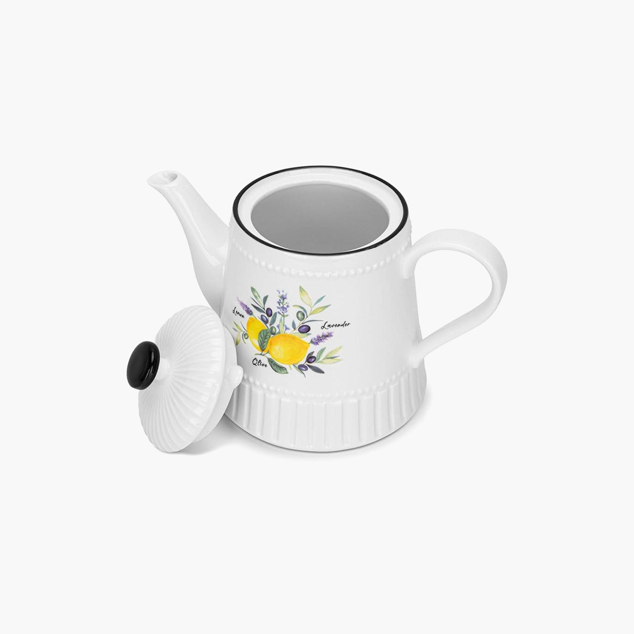 Provence Series Porcelain Tea Pot - 1 L-household-dining-teaandcoffee-vacuumflaskscoffeeandteapots-image-2