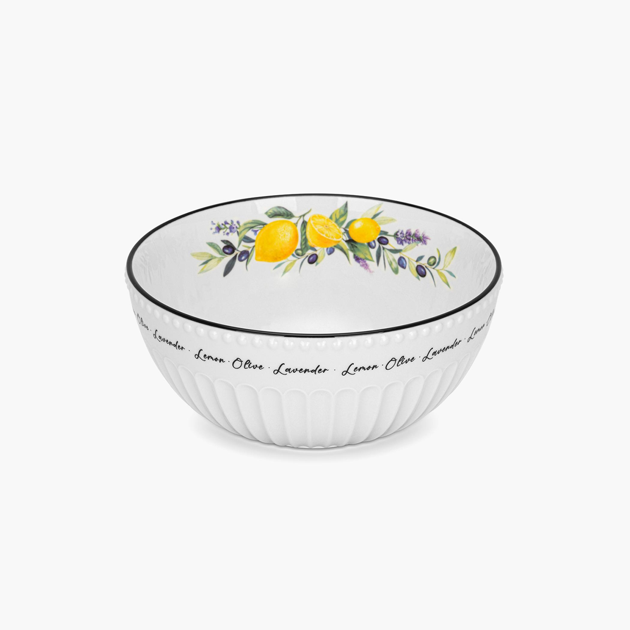 Provence Series Porcelain Salad Bowl - 20 cm-household-dining-dinnerware-bowls-image-1