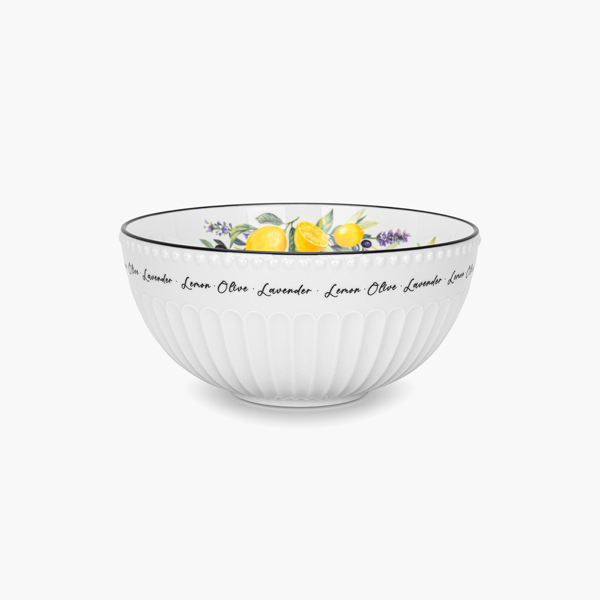 Provence Series Porcelain Salad Bowl - 20 cm-household-dining-dinnerware-bowls-image-2