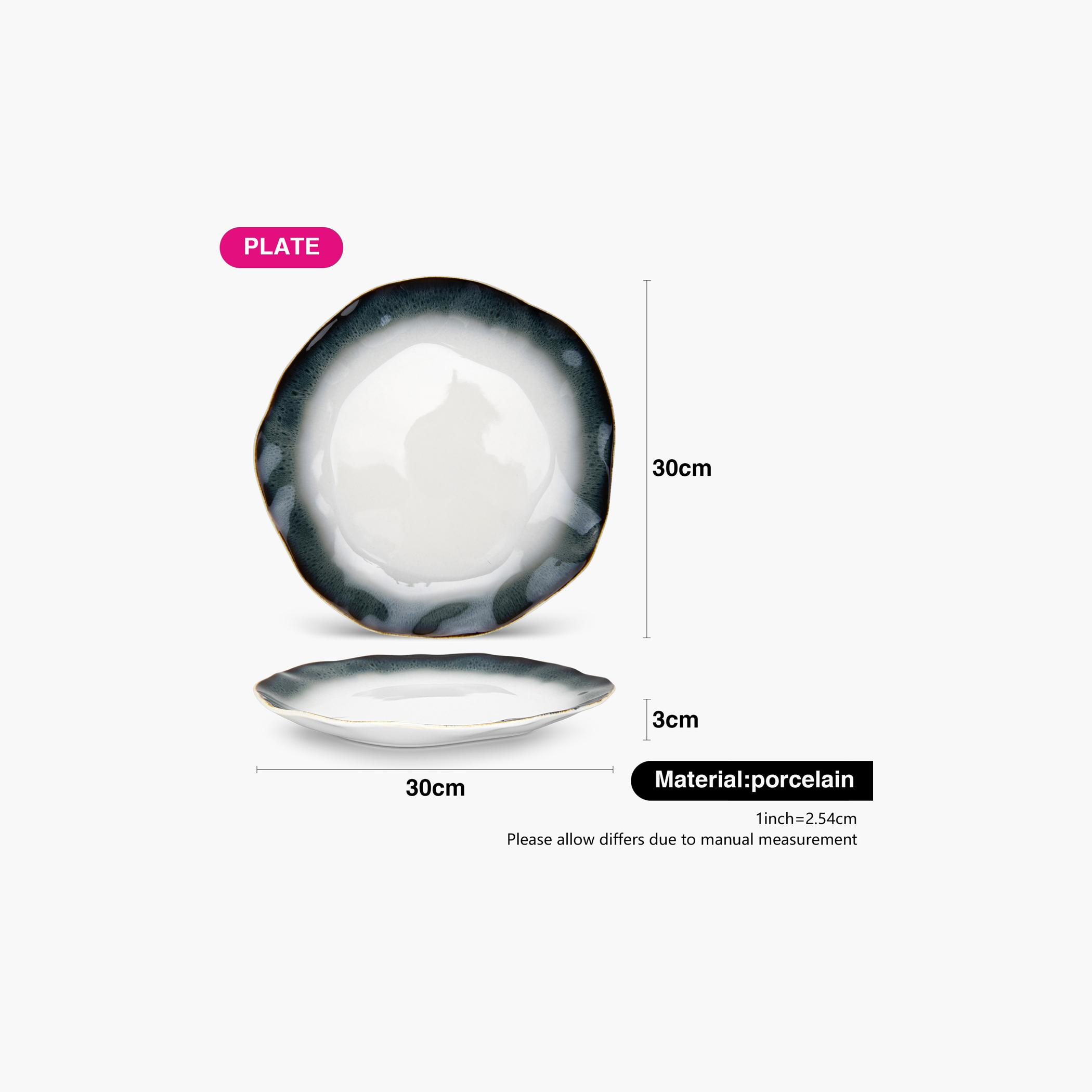 Galactica Porcelain Plate - 30 cm-household-dining-dinnerware-plates-image-4