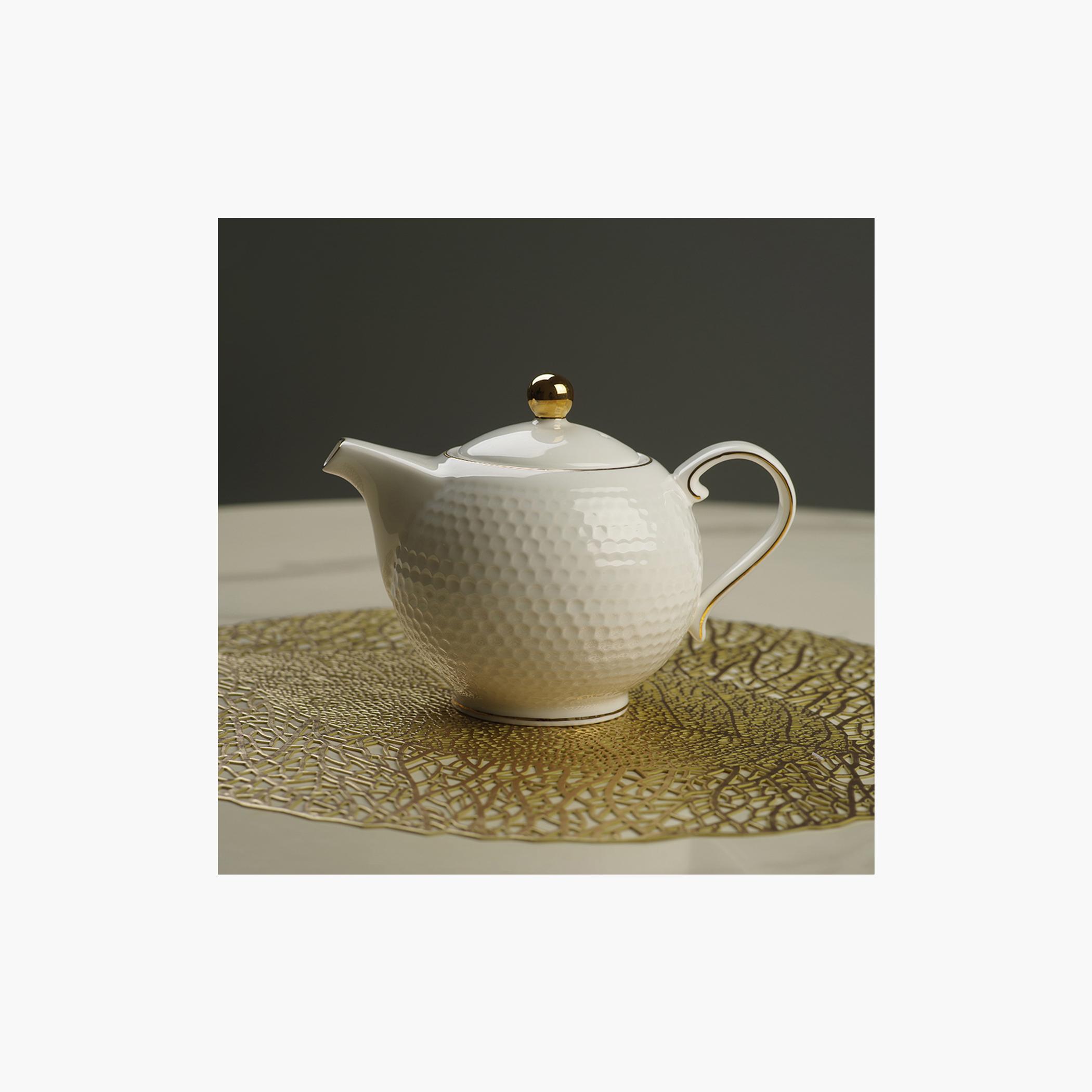Noemi Fine Bone China Tea Pot - 780 ml-household-dining-teaandcoffee-vacuumflaskscoffeeandteapots-image-3