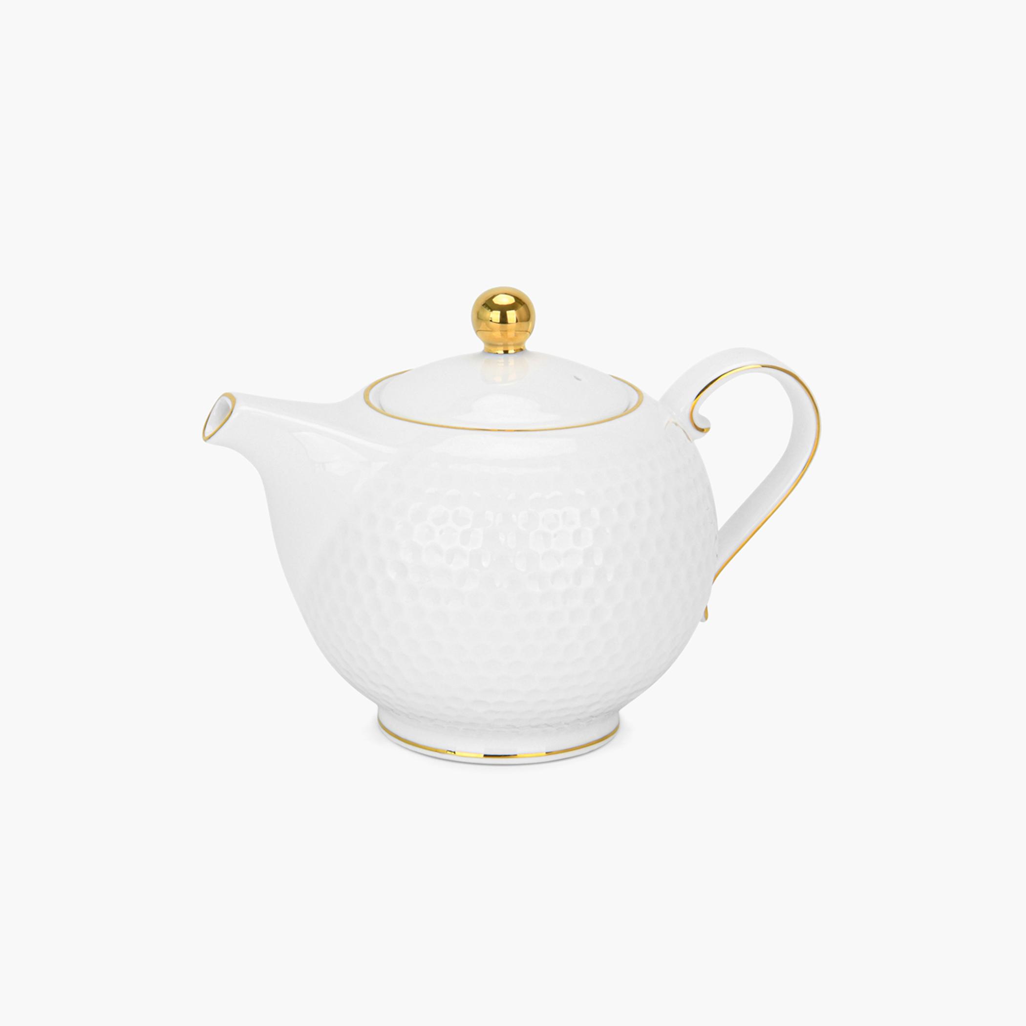 Noemi Fine Bone China Tea Pot - 780 ml-household-dining-teaandcoffee-vacuumflaskscoffeeandteapots-image-1