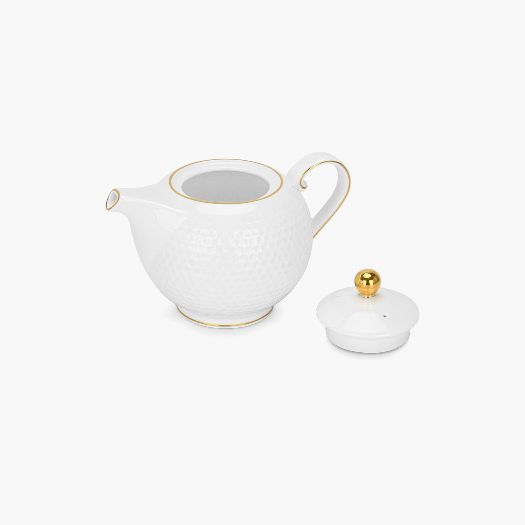 Noemi Fine Bone China Tea Pot - 780 ml-household-dining-teaandcoffee-vacuumflaskscoffeeandteapots-image-2