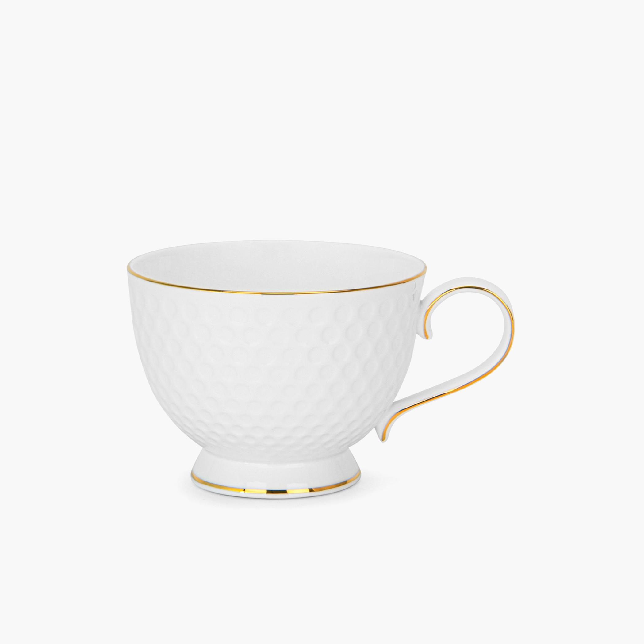 Noemi Textured 4-Piece Cup and Saucer Set-household-dining-teaandcoffee-teaandcoffeesets-image-3