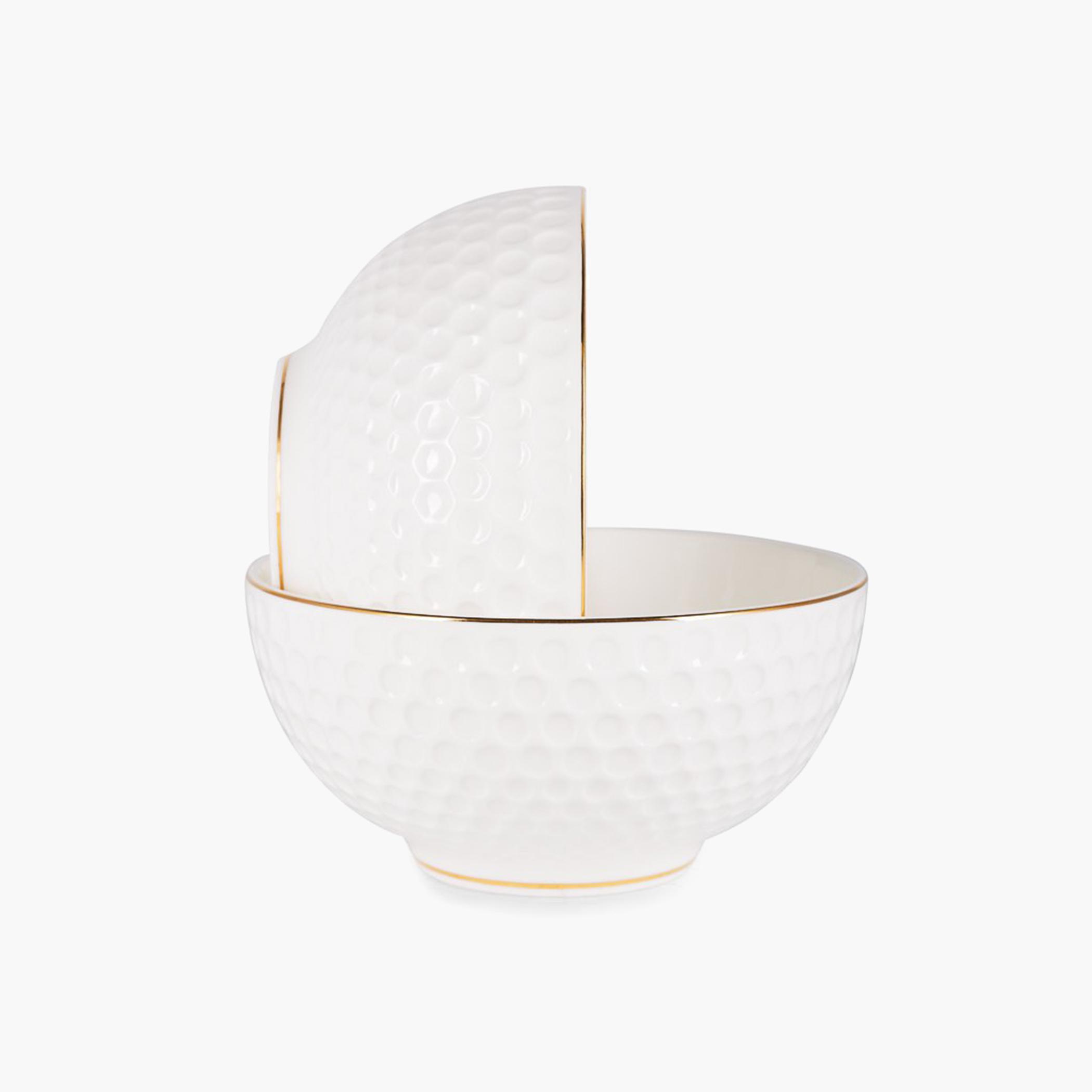 طقم أوعية تقديم خزف صيني فاخر قطعتين من سلسلة نومي من فيسمان - 340 مل-household-dining-dinnerware-bowls-image-1