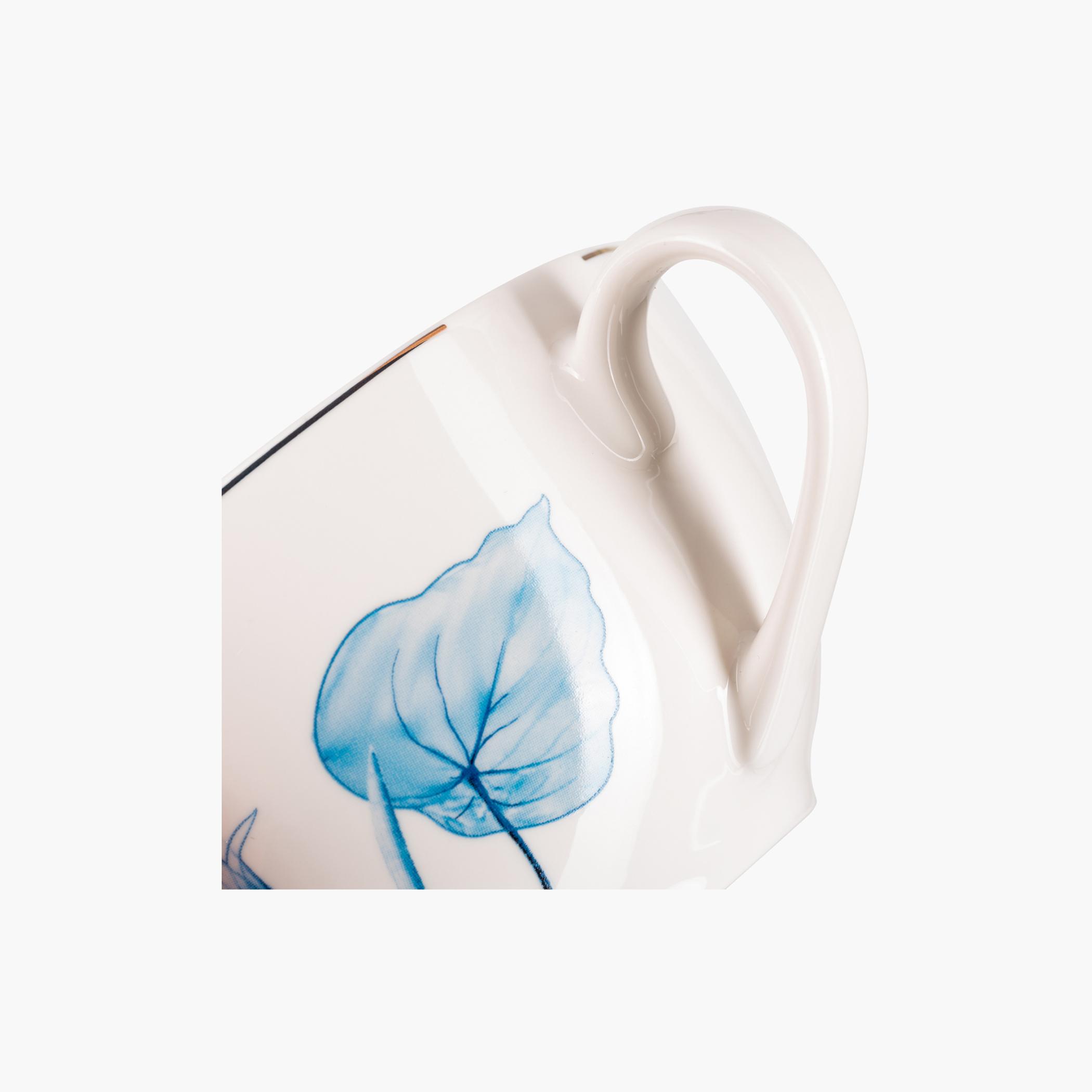 Lyon 4-Piece Porcelain Cup and Saucer Set - 220 ml-household-dining-teaandcoffee-teaandcoffeesets-image-5