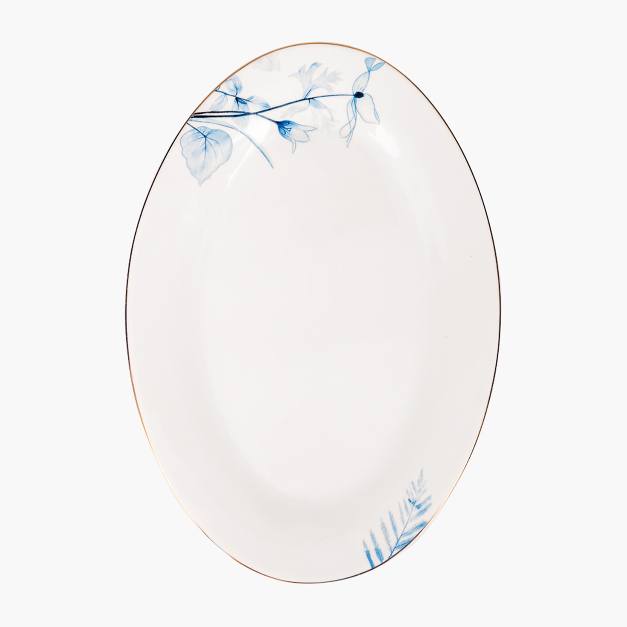 Lyon Porcelain Oval Plate - 22 cm-household-dining-dinnerware-dinnersets-image-4