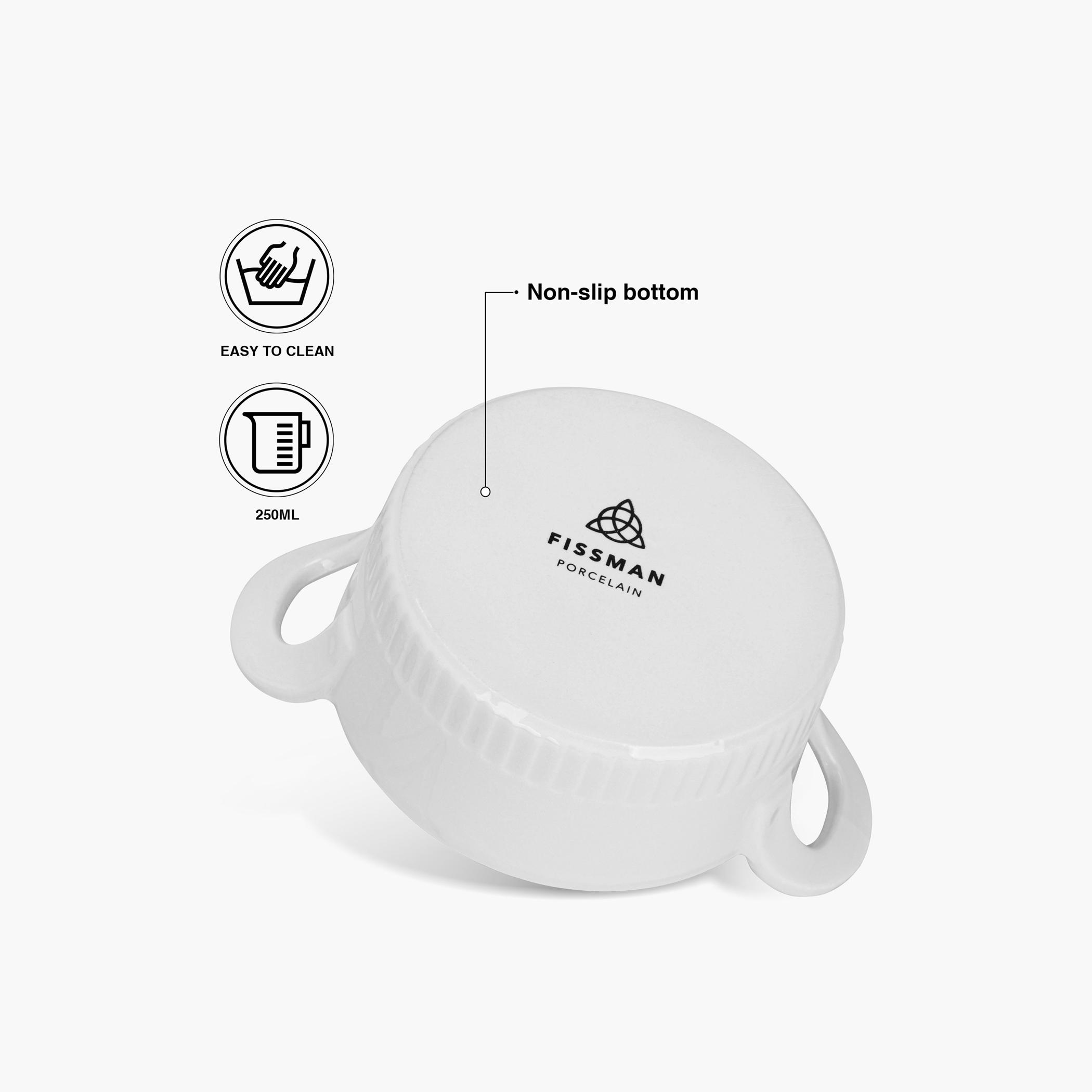 Round 2-Piece Porcelain Baking Dish Set - 11x6 cm-household-kitchen-bakeware-bakingdishes-image-2