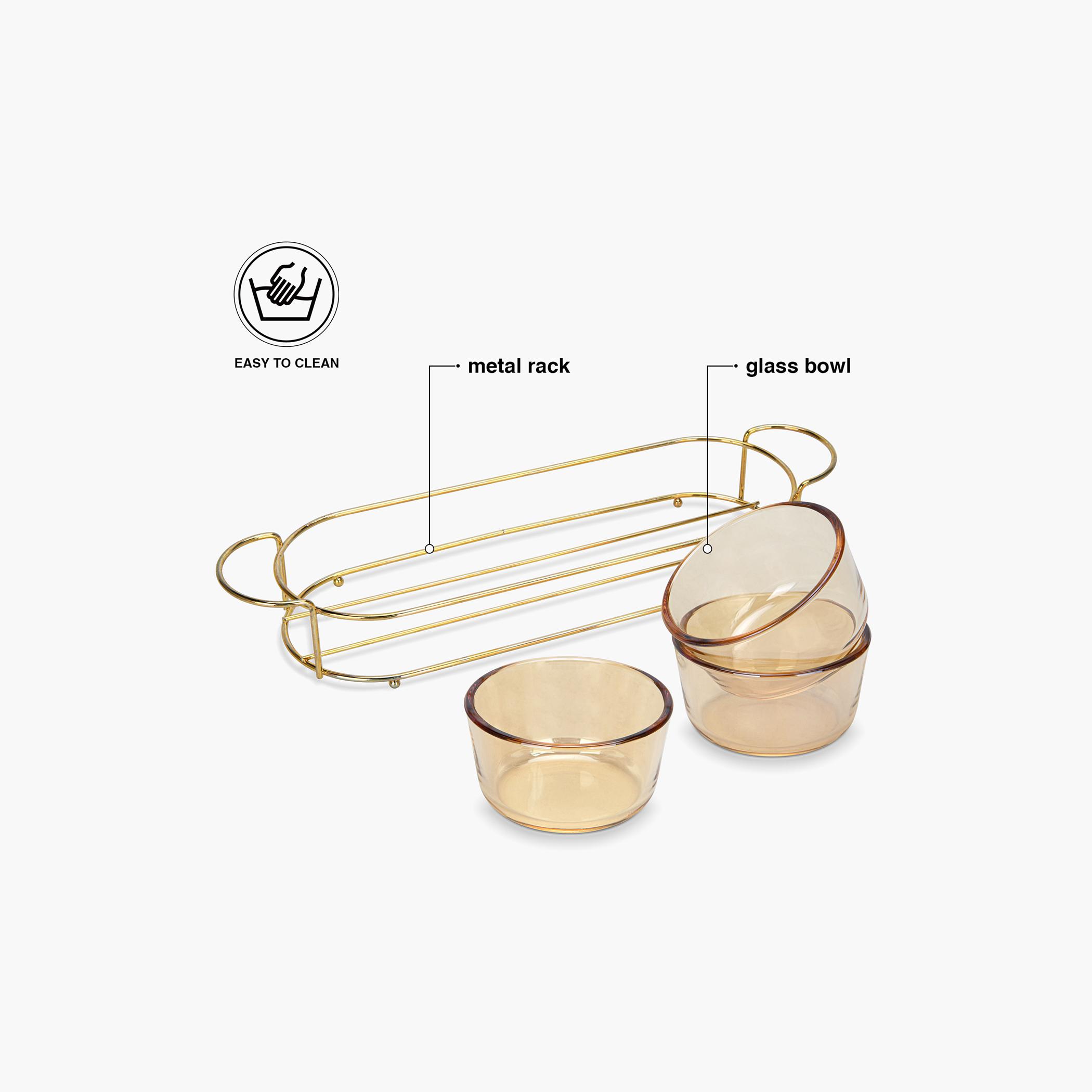 Pristine 3-Piece Glass Bowl Set with Metal Stand-household-dining-dinnerware-bowls-image-2