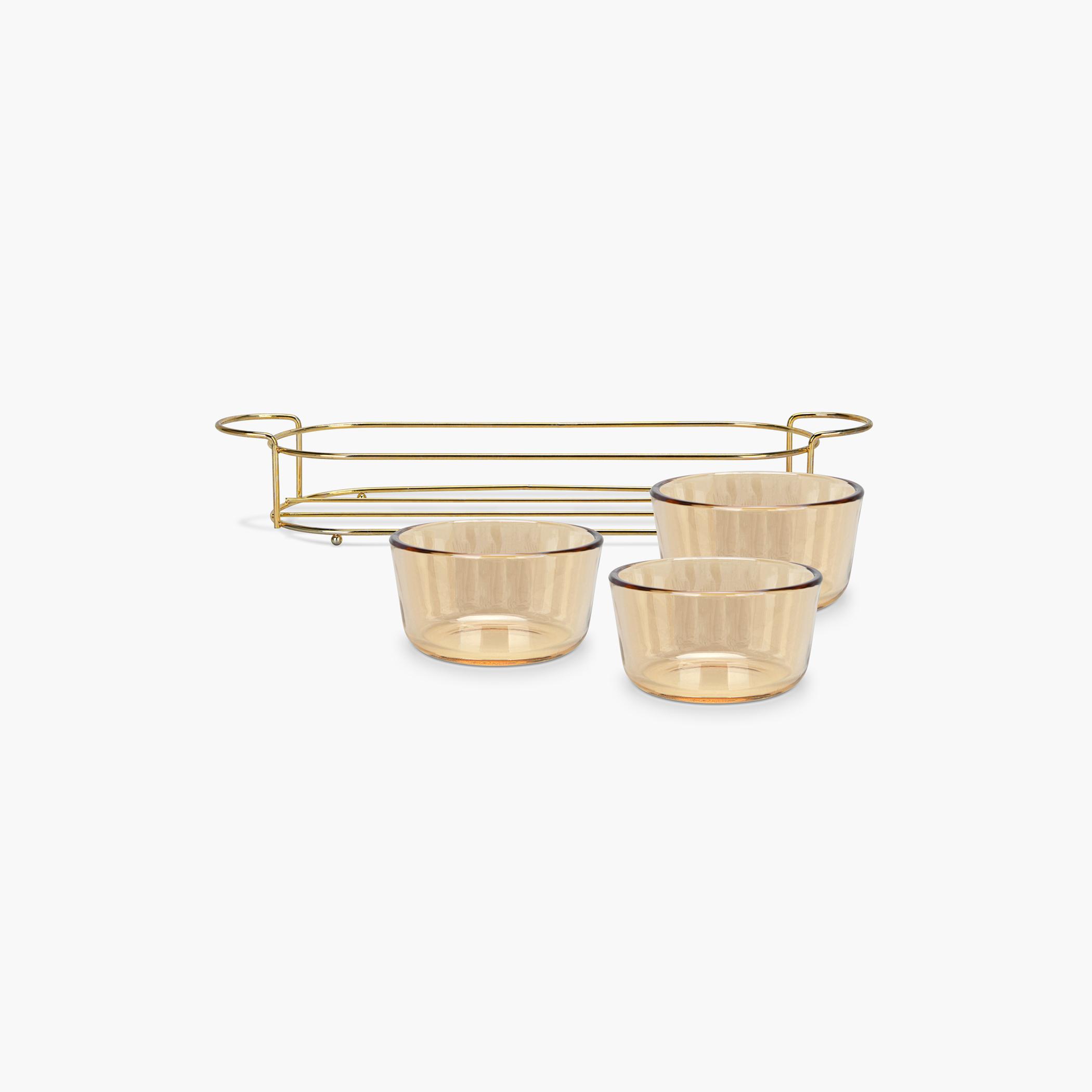 Pristine 3-Piece Glass Bowl Set with Metal Stand-household-dining-dinnerware-bowls-image-5