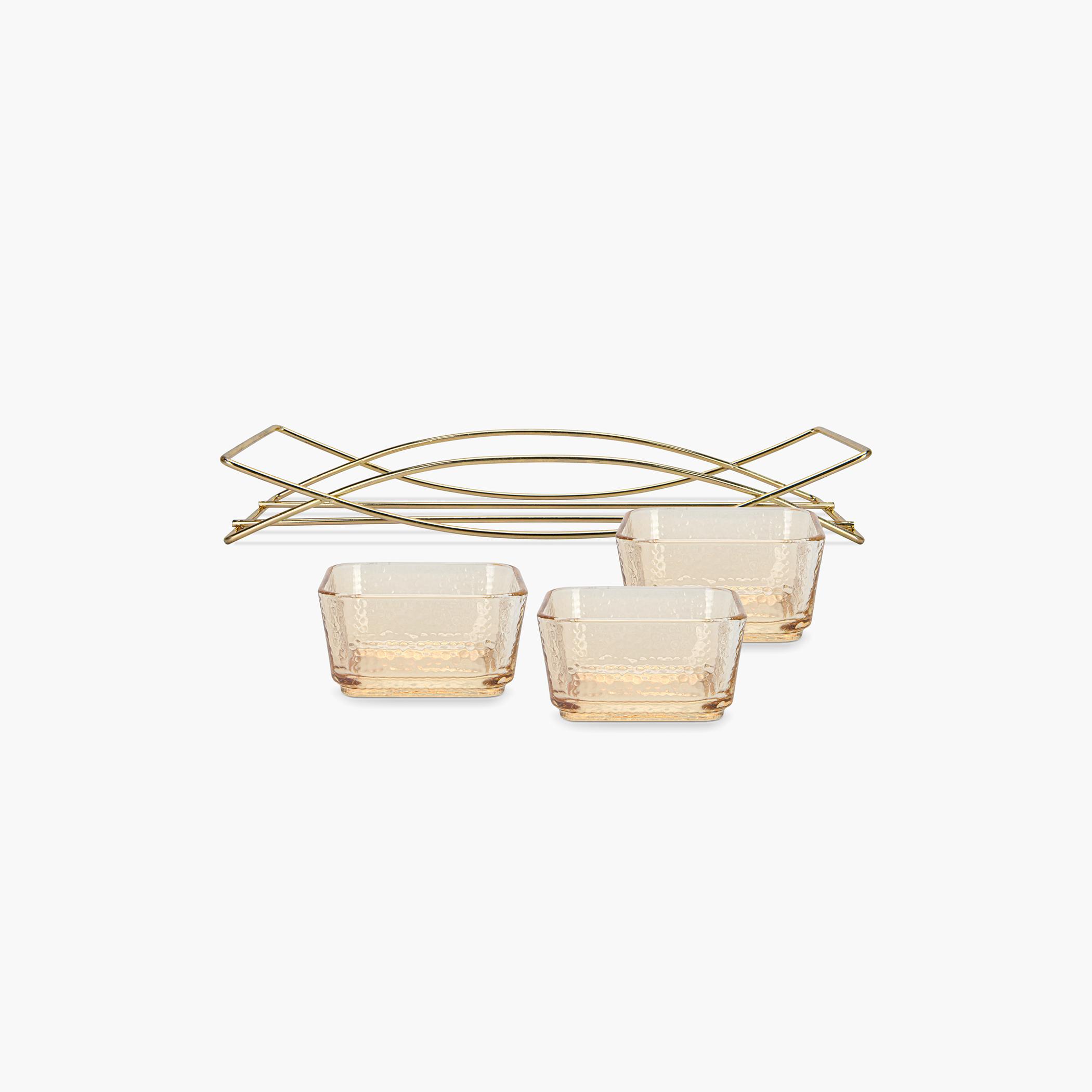 Pristine 3-Piece Glass Bowl Set with Metal Stand-household-dining-dinnerware-bowls-image-5