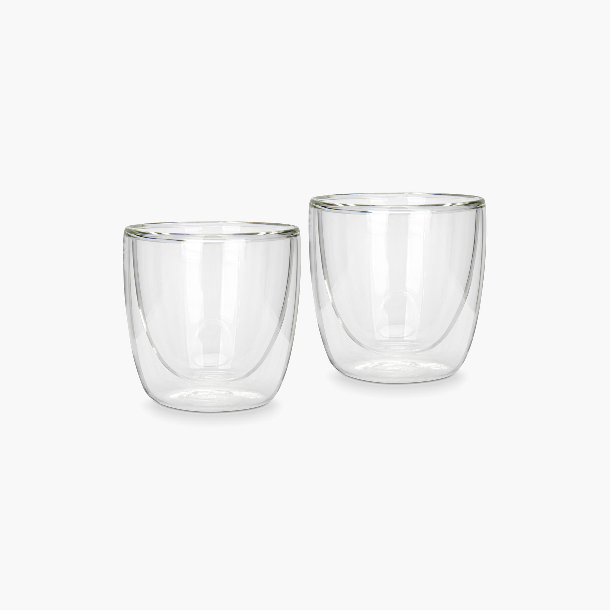 Fissman 2-Piece Borosilicate Glass Double Wall Glass Set - 100 ml-household-dining-glassware-drinkingglasses-image-1