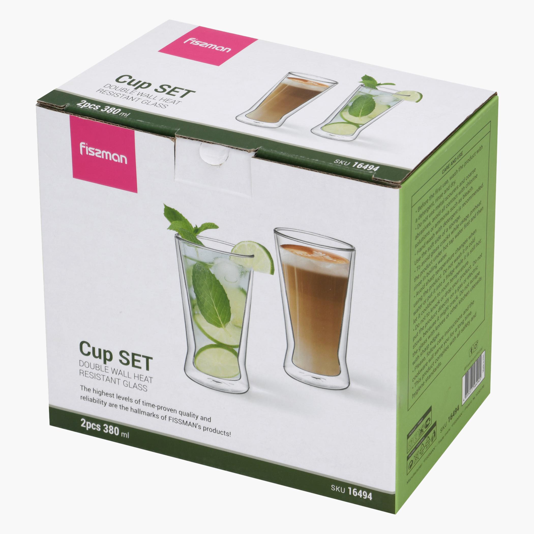 Double Wall 2-Piece Glass Set - 380 ml-household-dining-glassware-drinkingglasses-image-4