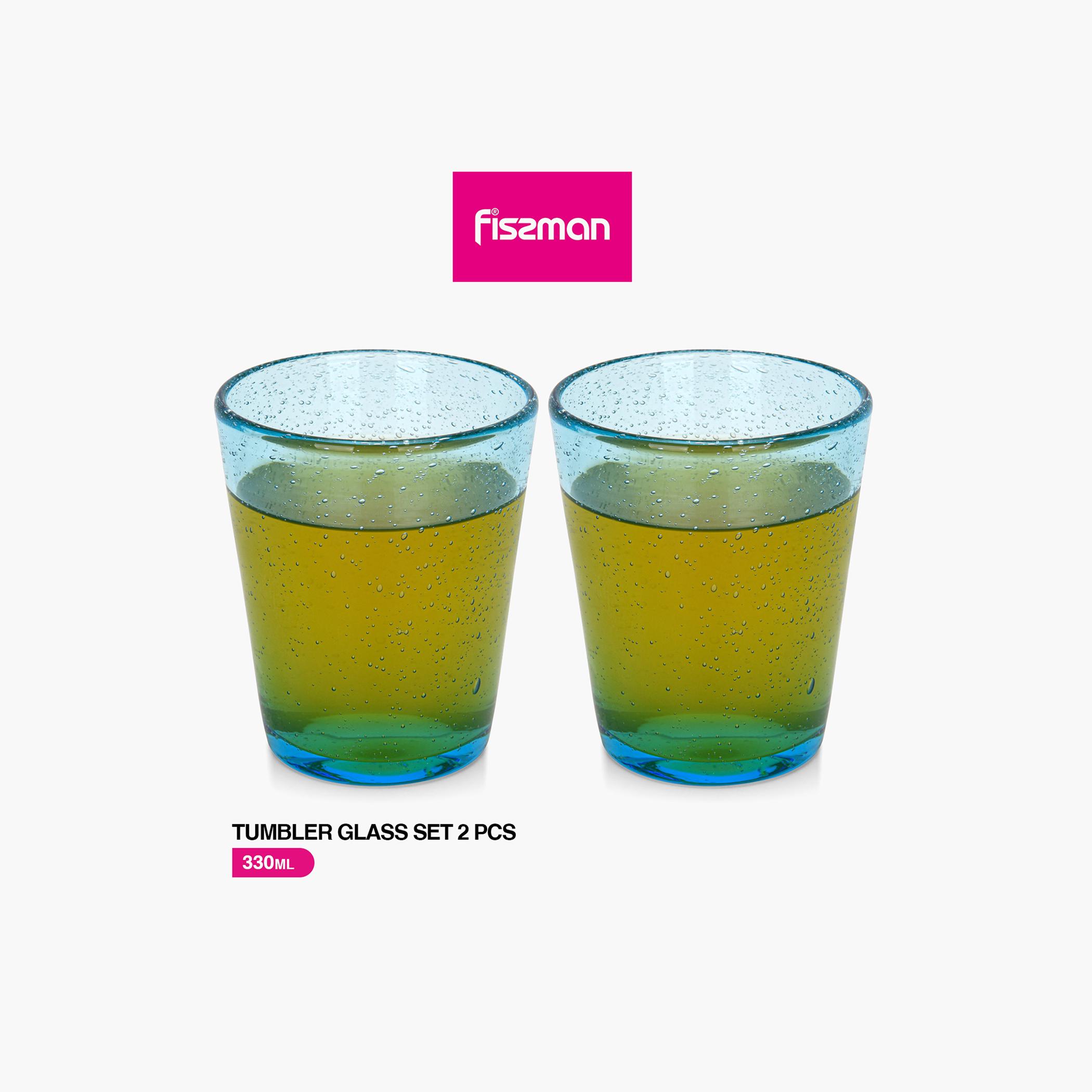 طقم أكواب زجاج من قطعتين من فيسمان - 330 مل-household-dining-glassware-drinkingglasses-image-2