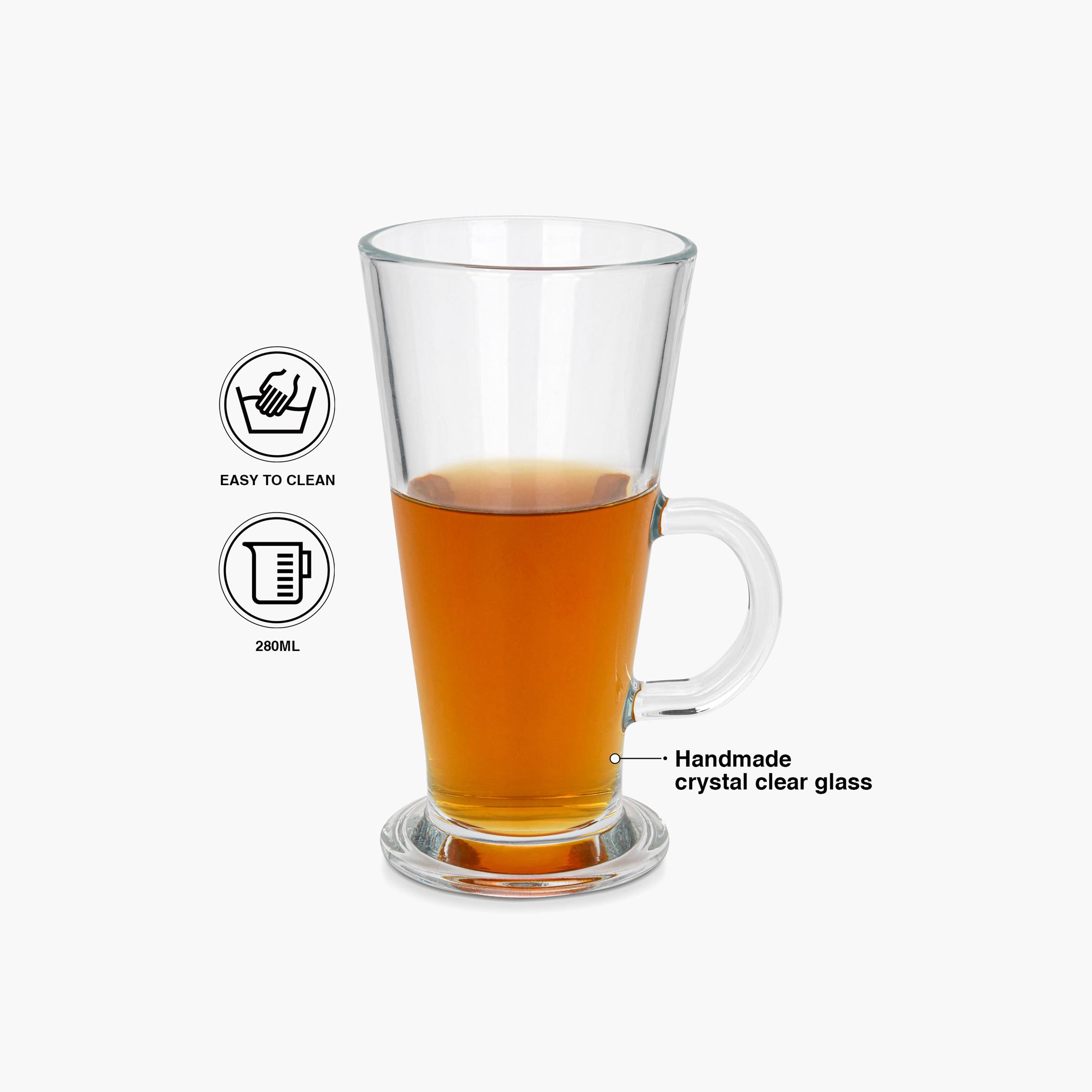 طقم مجات لاتيه زجاج من قطعتين من فيسمان - 280 مل-household-dining-teaandcoffee-teaandcoffeesets-image-2