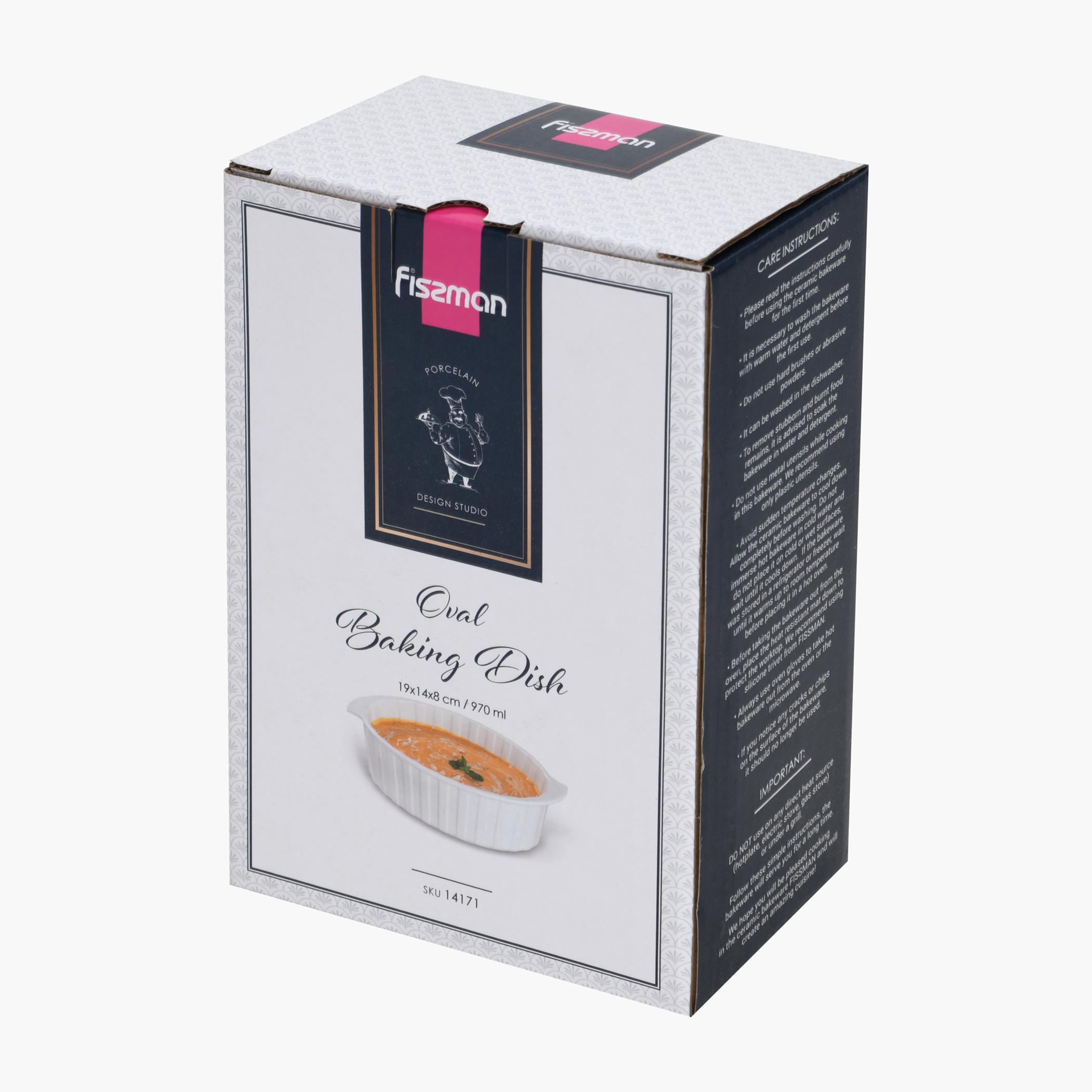 Porcelain Baking Dish - 970 ml-household-kitchen-bakeware-bakingdishes-image-6