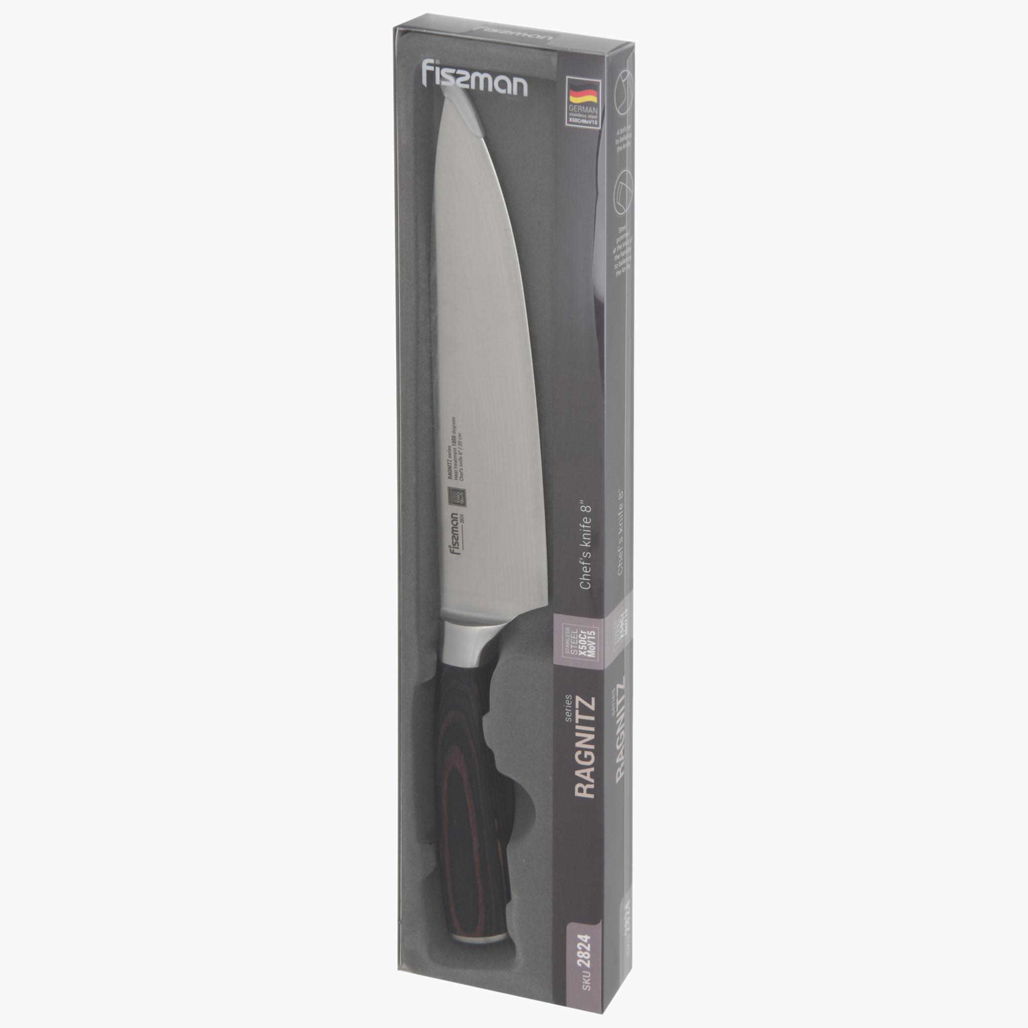 سكين شيف 8 بوصة صُلب من فيسمان - راجنيتز-household-kitchen-kitchentoolsandutensils-knives-image-7