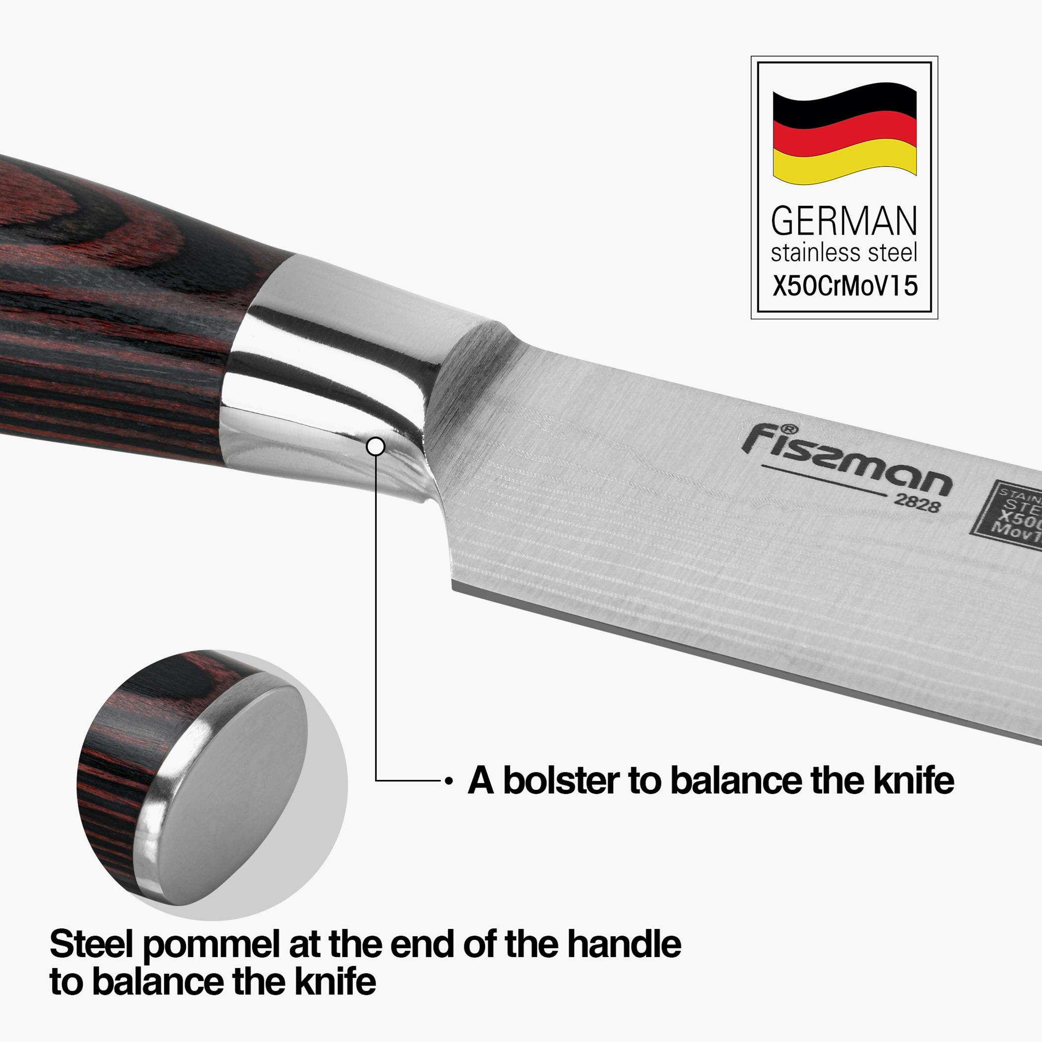 سكين سانتوكو 5 بوصة صُلب من فيسمان - راجنيتز-household-kitchen-kitchentoolsandutensils-knives-image-3