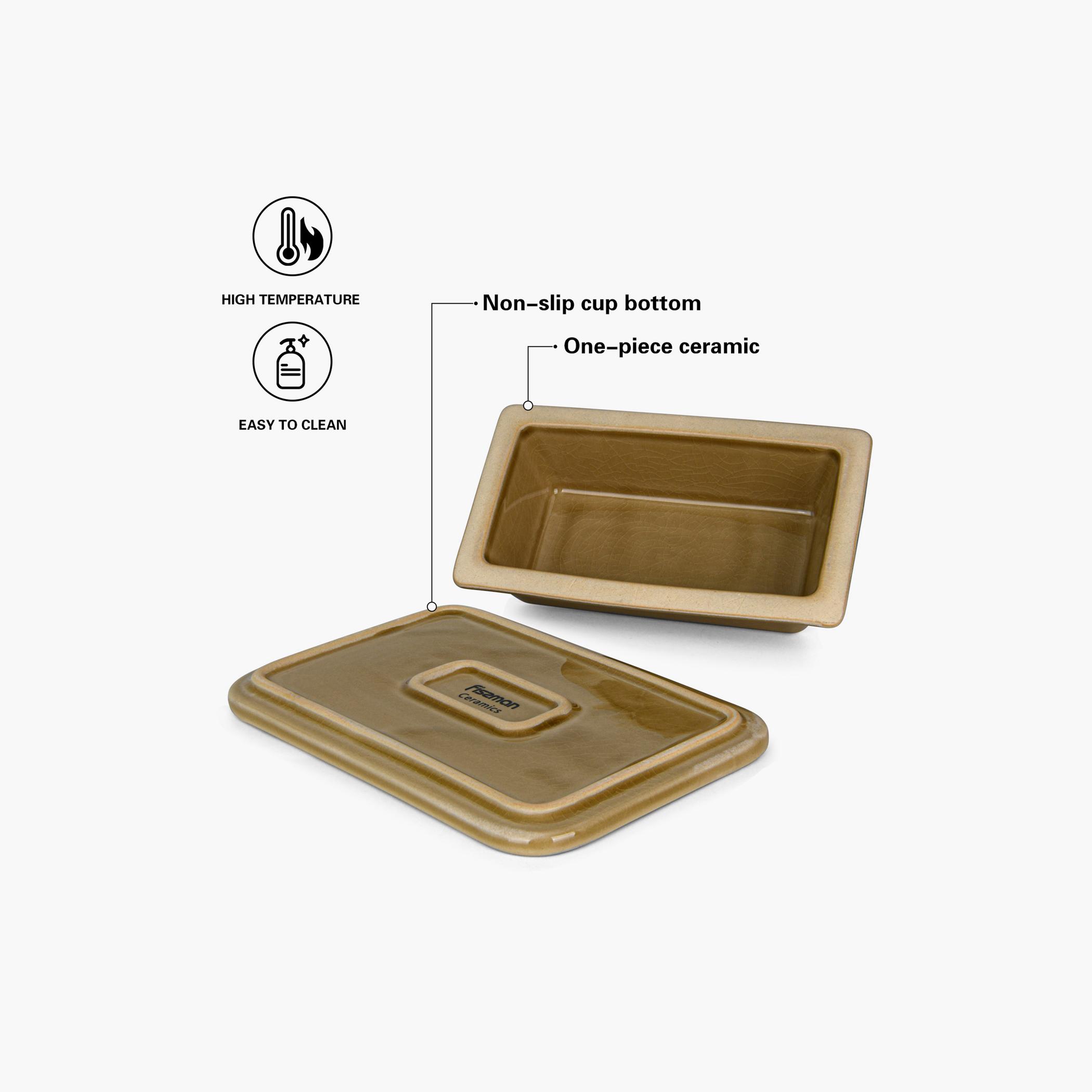 صحن زبدة سيراميك من فيسمان - 22 سم-household-dining-serveware-servingtrays-image-4