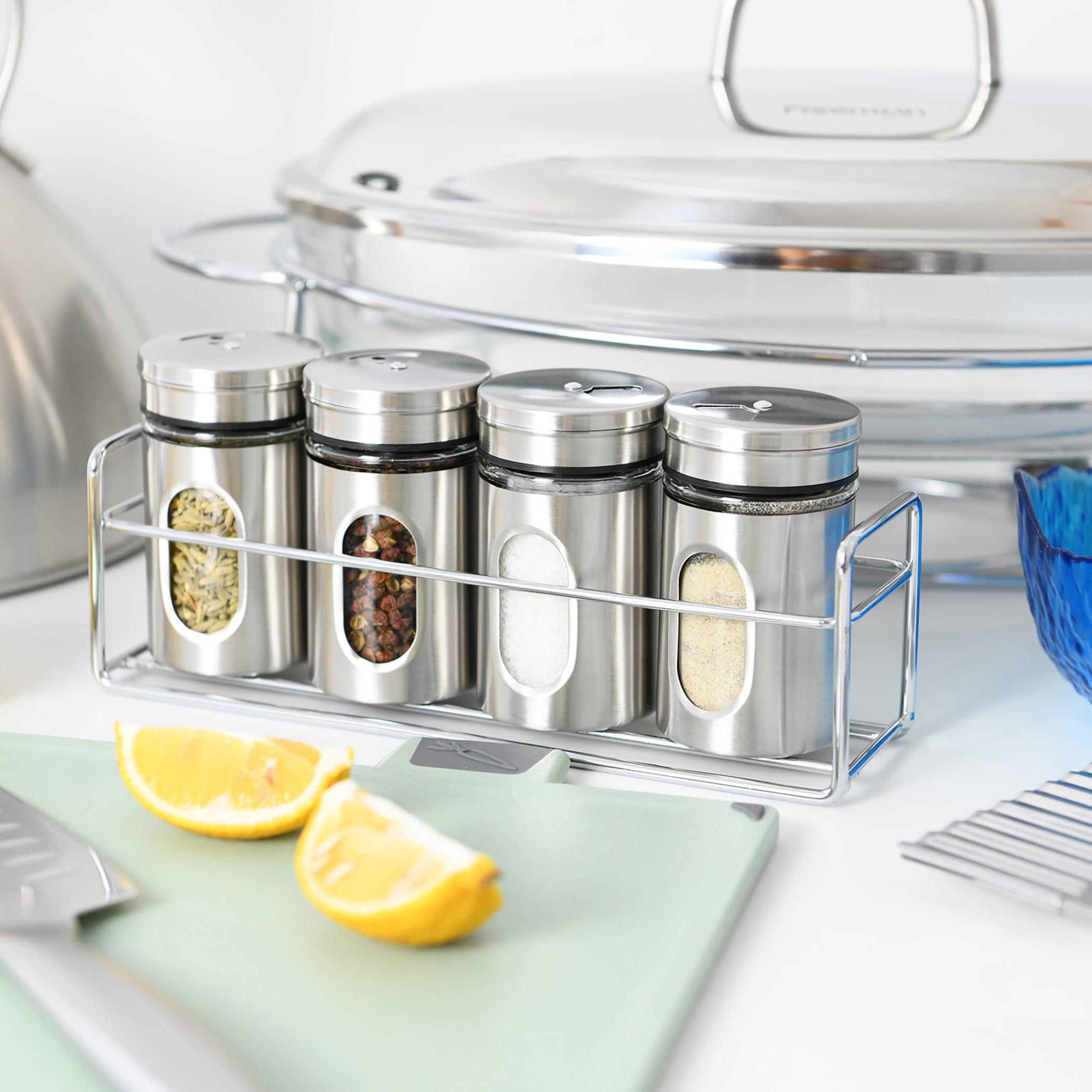 Fissman 5-Piece Salt and Pepper Shaker Set - 80 ml-household-kitchen-foodstorage-spiceracksandjars-image-1