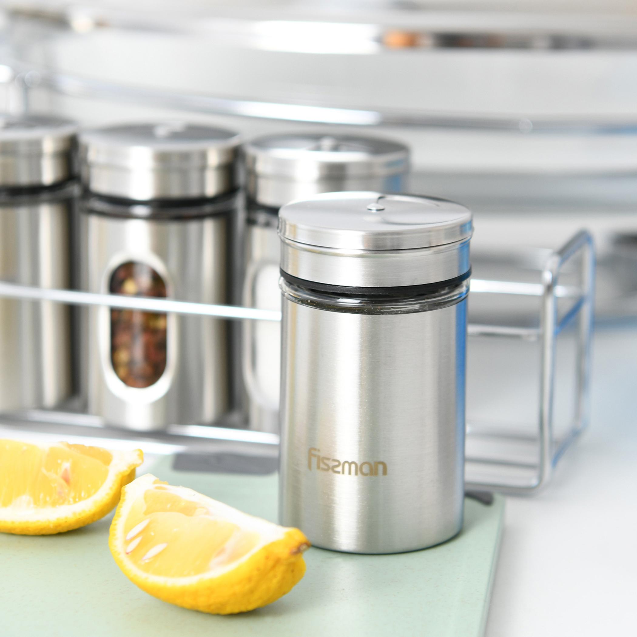 Fissman 5-Piece Salt and Pepper Shaker Set - 80 ml-household-kitchen-foodstorage-spiceracksandjars-image-4