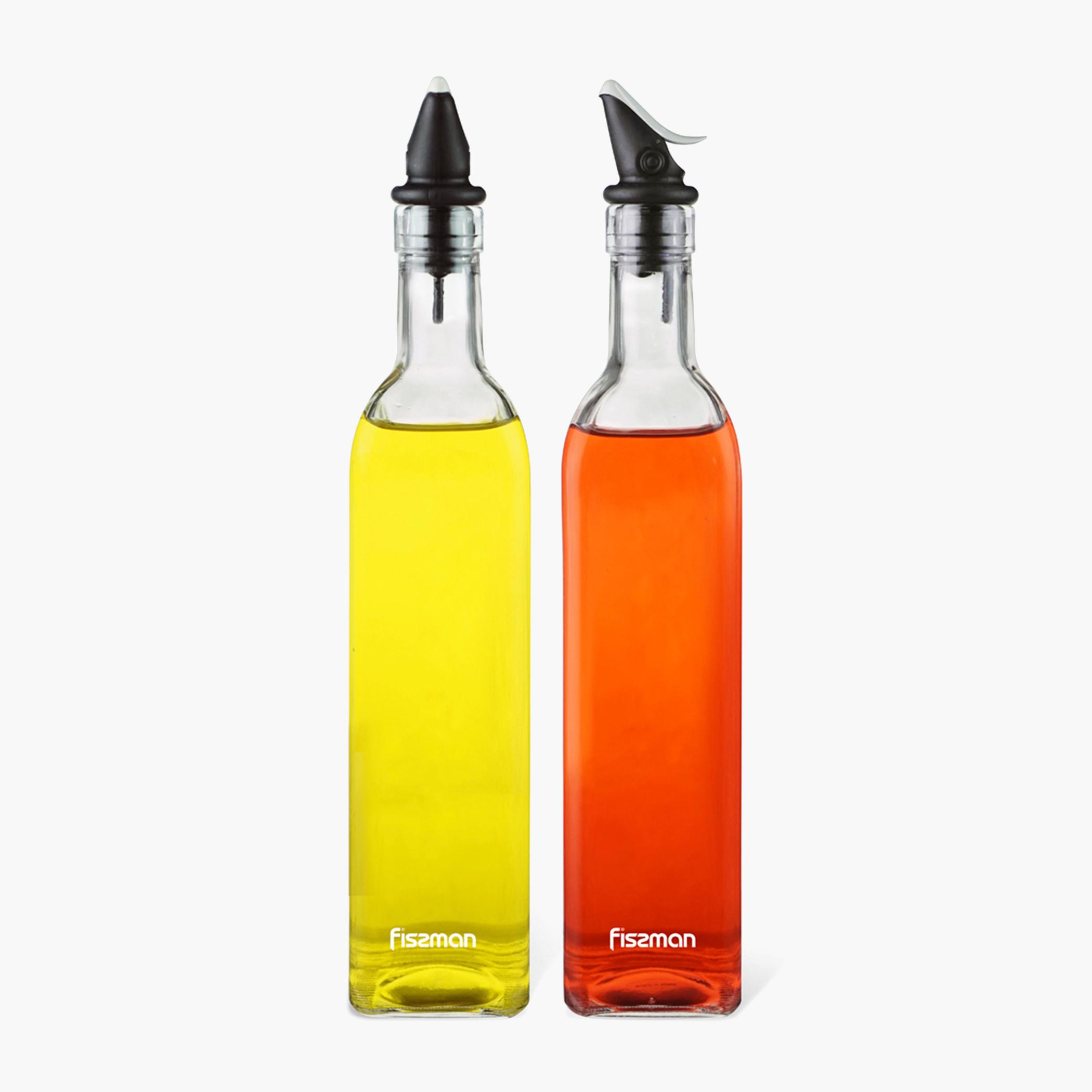 Glass 2-Piece Oil and Vinegar Bottle Set-household-kitchen-foodstorage-oilandvinegar-image-1