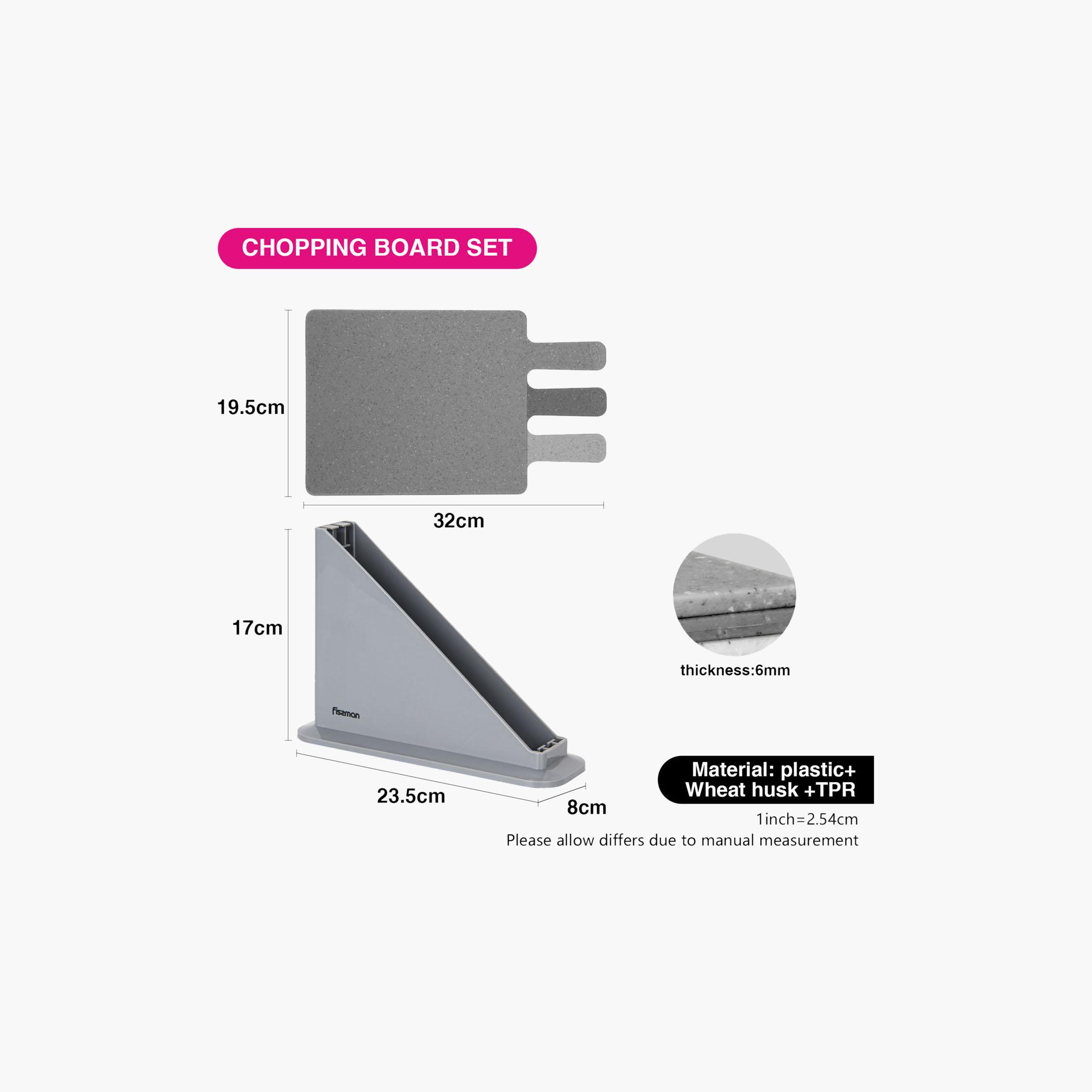 Solid 3-Piece Cutting Board Set with Stand-household-kitchen-kitchentoolsandutensils-cuttingboards-image-2