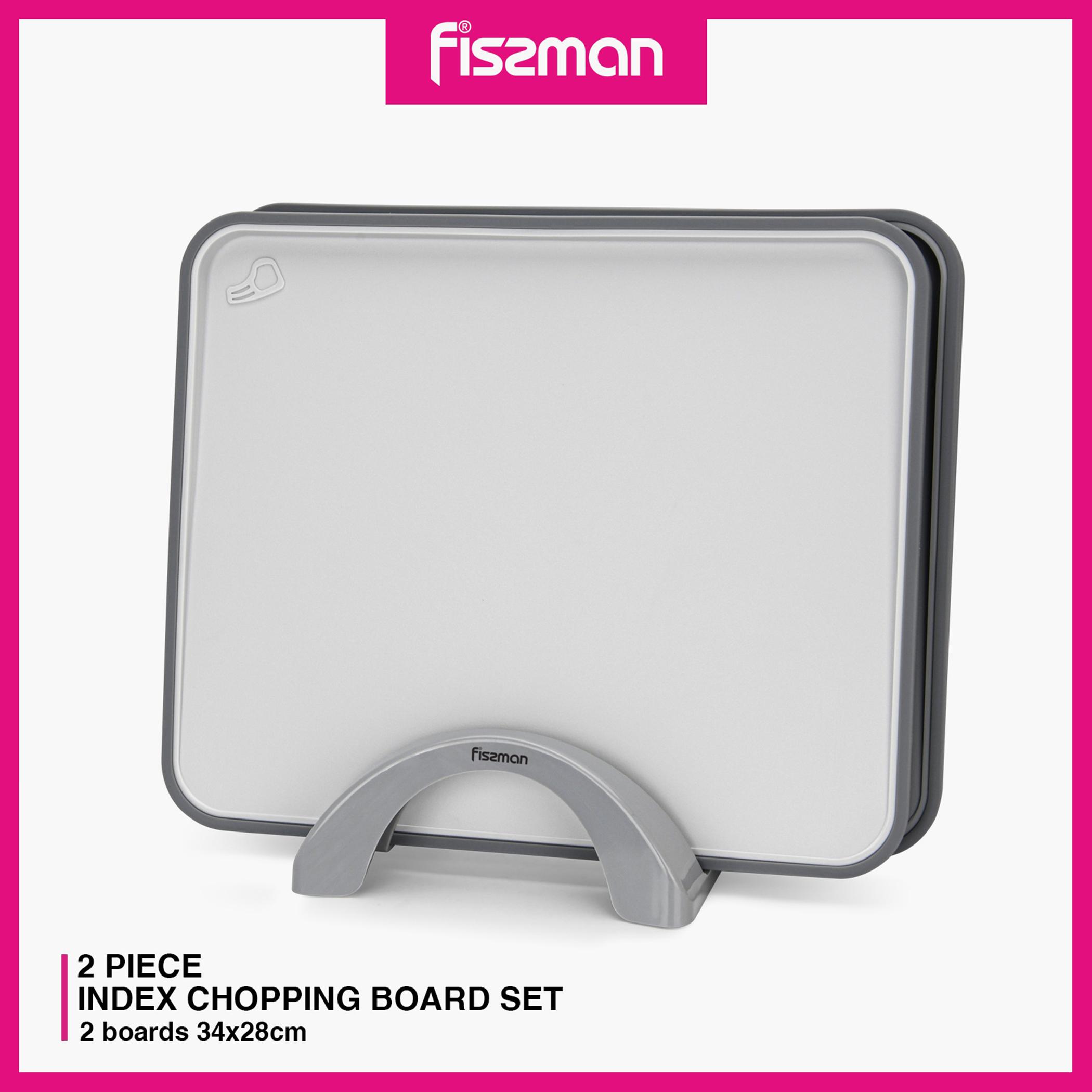 Rectangular 2-Piece Chopping Board with Holder-household-kitchen-kitchentoolsandutensils-cuttingboards-image-2