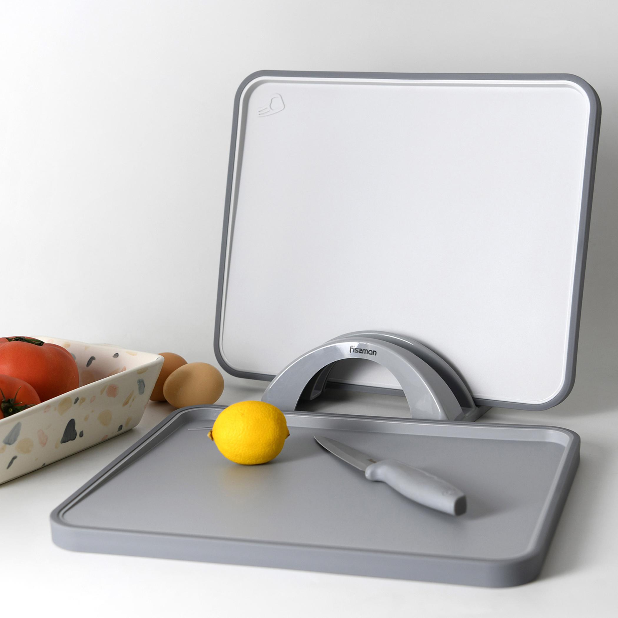 Rectangular 2-Piece Chopping Board with Holder-household-kitchen-kitchentoolsandutensils-cuttingboards-image-4