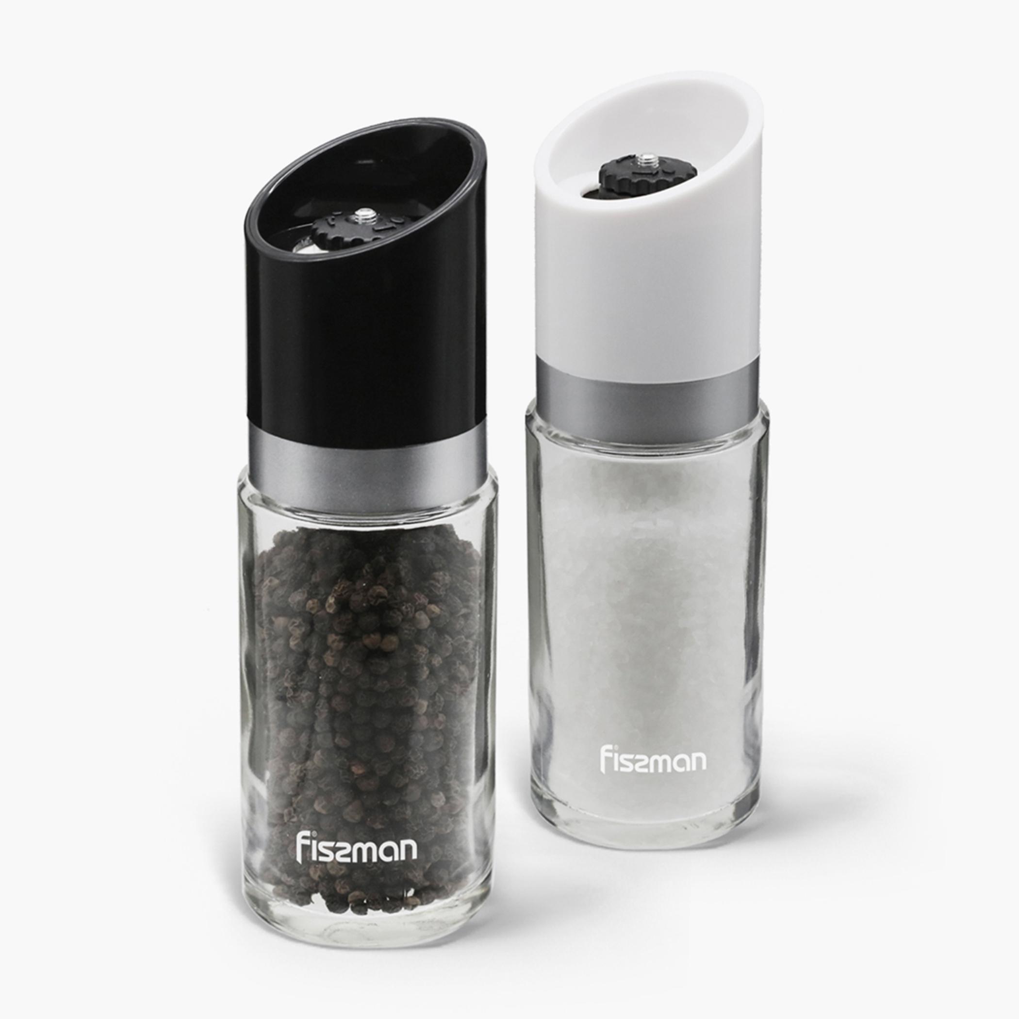 Glass 2-Piece Salt and Pepper Shaker Set - 170 ml-household-kitchen-foodstorage-saltandpeppershakers-image-1