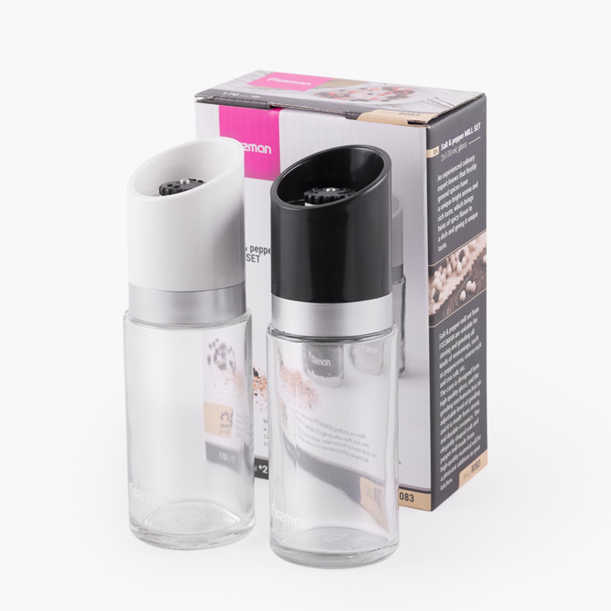 Glass 2-Piece Salt and Pepper Shaker Set - 170 ml-household-kitchen-foodstorage-saltandpeppershakers-image-6