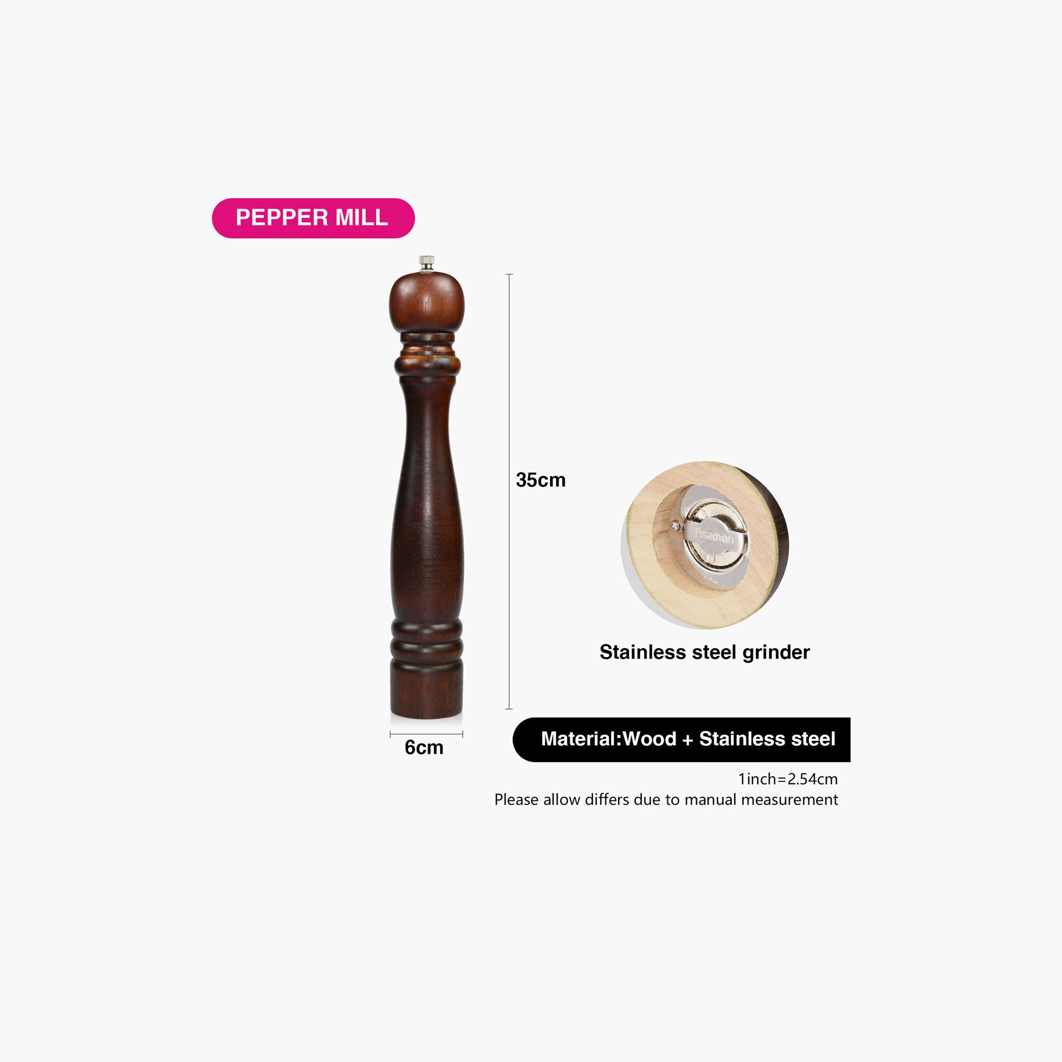 Wooden Pepper Mill-household-kitchen-kitchentoolsandutensils-foodpreparationtools-image-2
