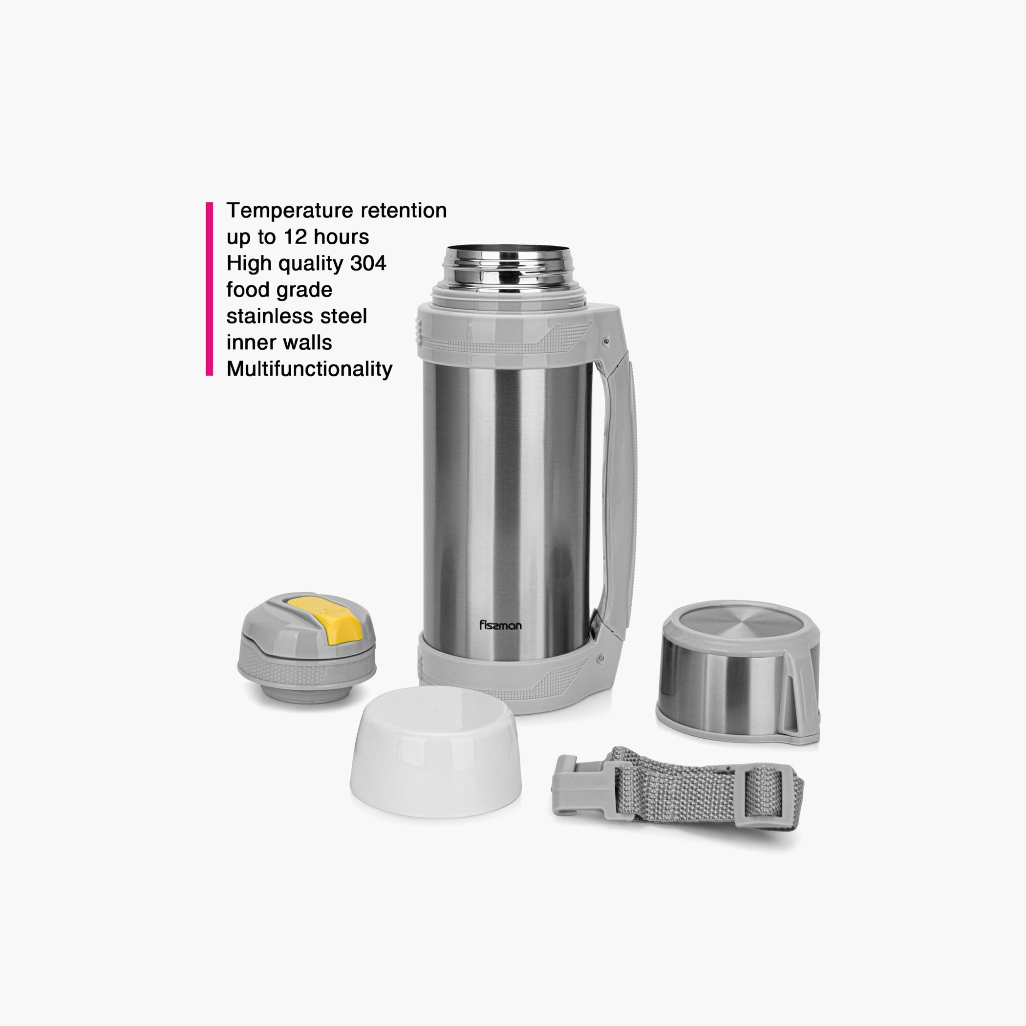 Double Wall Stainless Steel Vacuum Flask - 1.5 L-household-dining-teaandcoffee-vacuumflaskscoffeeandteapots-image-5