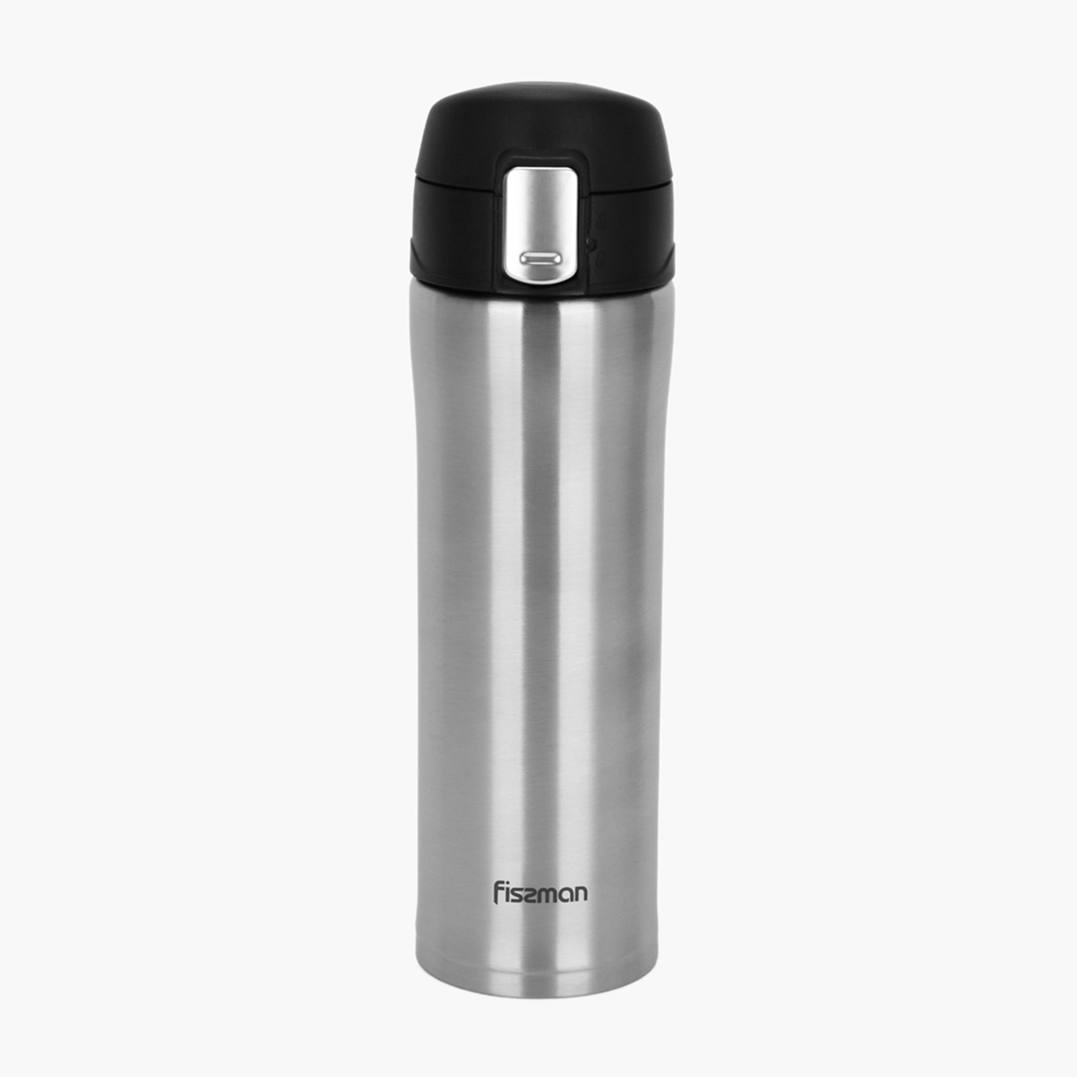 Fissman Stainless Steel Double Wall Vacuum Travel Mug - 450 ml-household-dining-teaandcoffee-mugsandcups-image-1