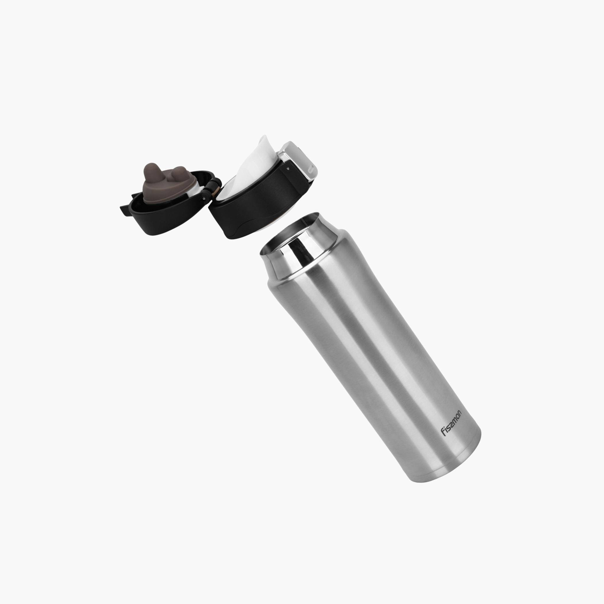 Fissman Stainless Steel Double Wall Vacuum Travel Mug - 450 ml-household-dining-teaandcoffee-mugsandcups-image-2