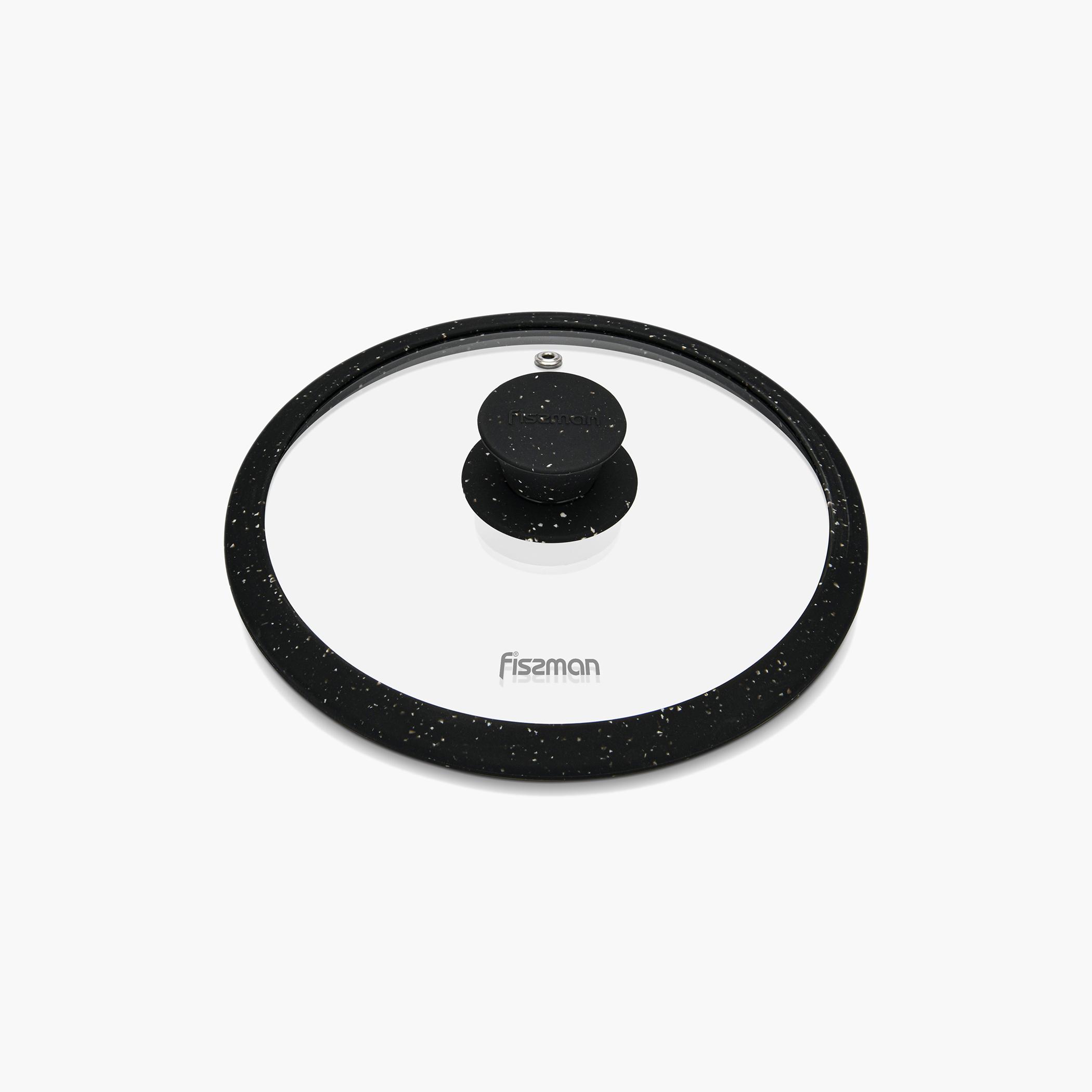Fissman Arcades Glass Lid with Silicone Rim - 28 cm-household-kitchen-cookware-cookwareandsets-image-1