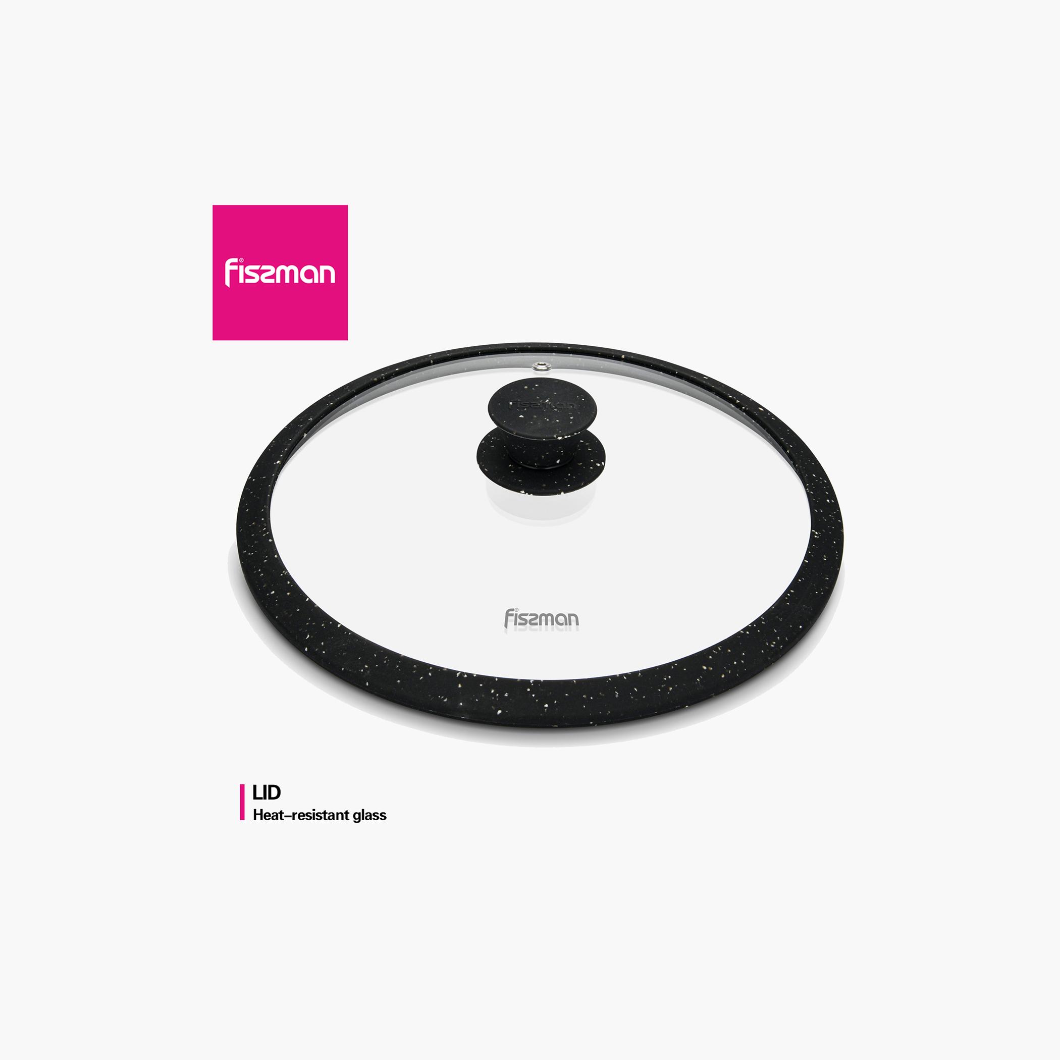 Fissman Arcades Glass Lid with Silicone Rim - 28 cm-household-kitchen-cookware-cookwareandsets-image-2