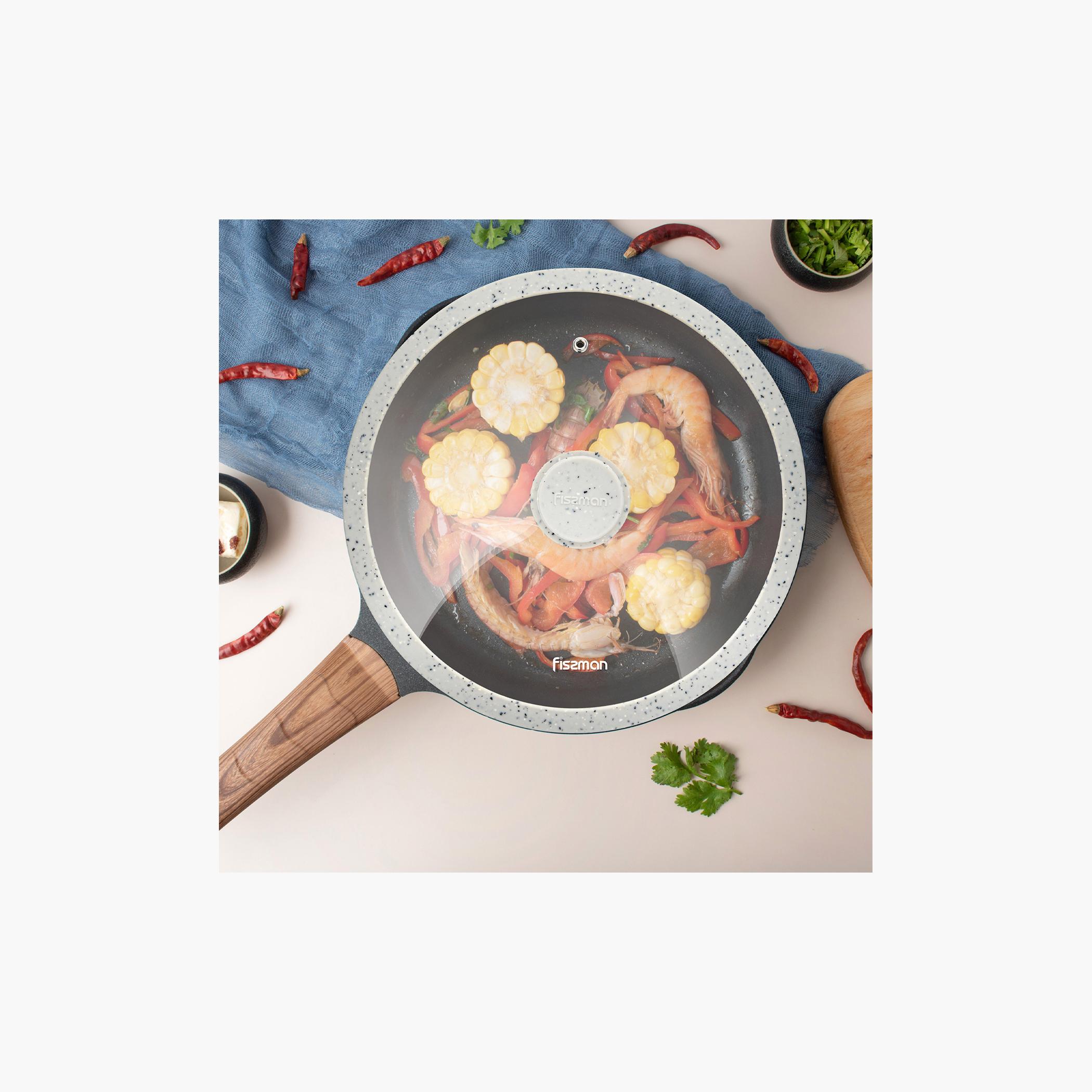غطاء زجاجي بحافة سيليكون أركيدس من فيسمان - 20 سم-household-kitchen-cookware-potsandpans-image-4