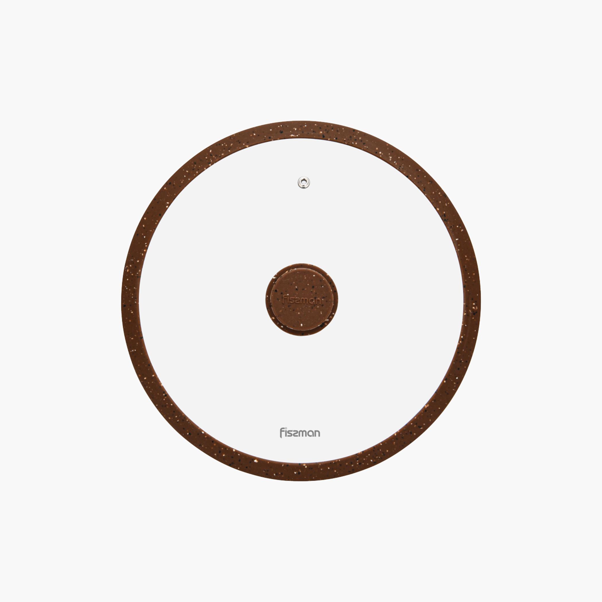 Fissman Arcades Glass Lid with Silicone Rim - 28 cms-household-kitchen-cookware-potsandpans-image-1