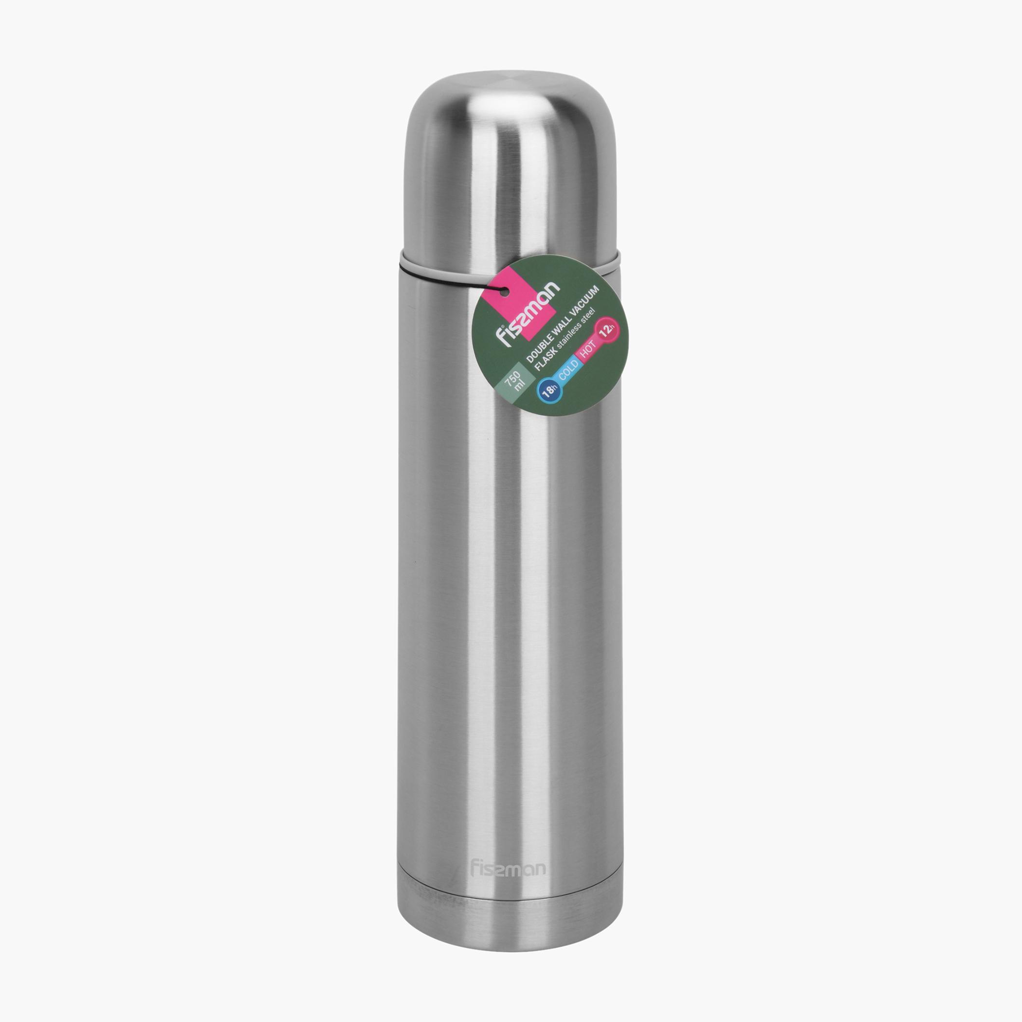 Fissman Stainless Steel Double Wall Vacuum Flask - 750 ml-household-dining-teaandcoffee-vacuumflaskscoffeeandteapots-image-2