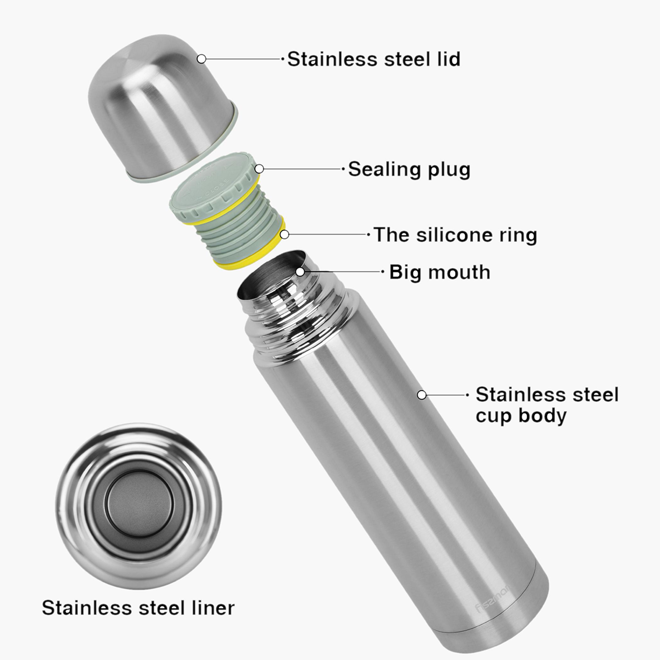 Fissman Stainless Steel Double Wall Vacuum Flask - 750 ml-household-dining-teaandcoffee-vacuumflaskscoffeeandteapots-image-7