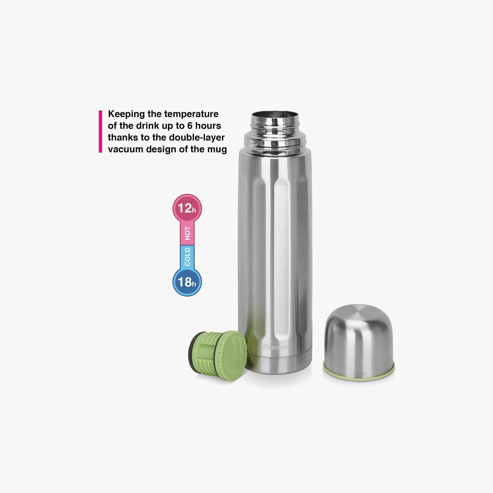 Solid Stainless Steel Double Wall Vacuum Flask - 750 ml-household-dining-teaandcoffee-vacuumflaskscoffeeandteapots-image-5
